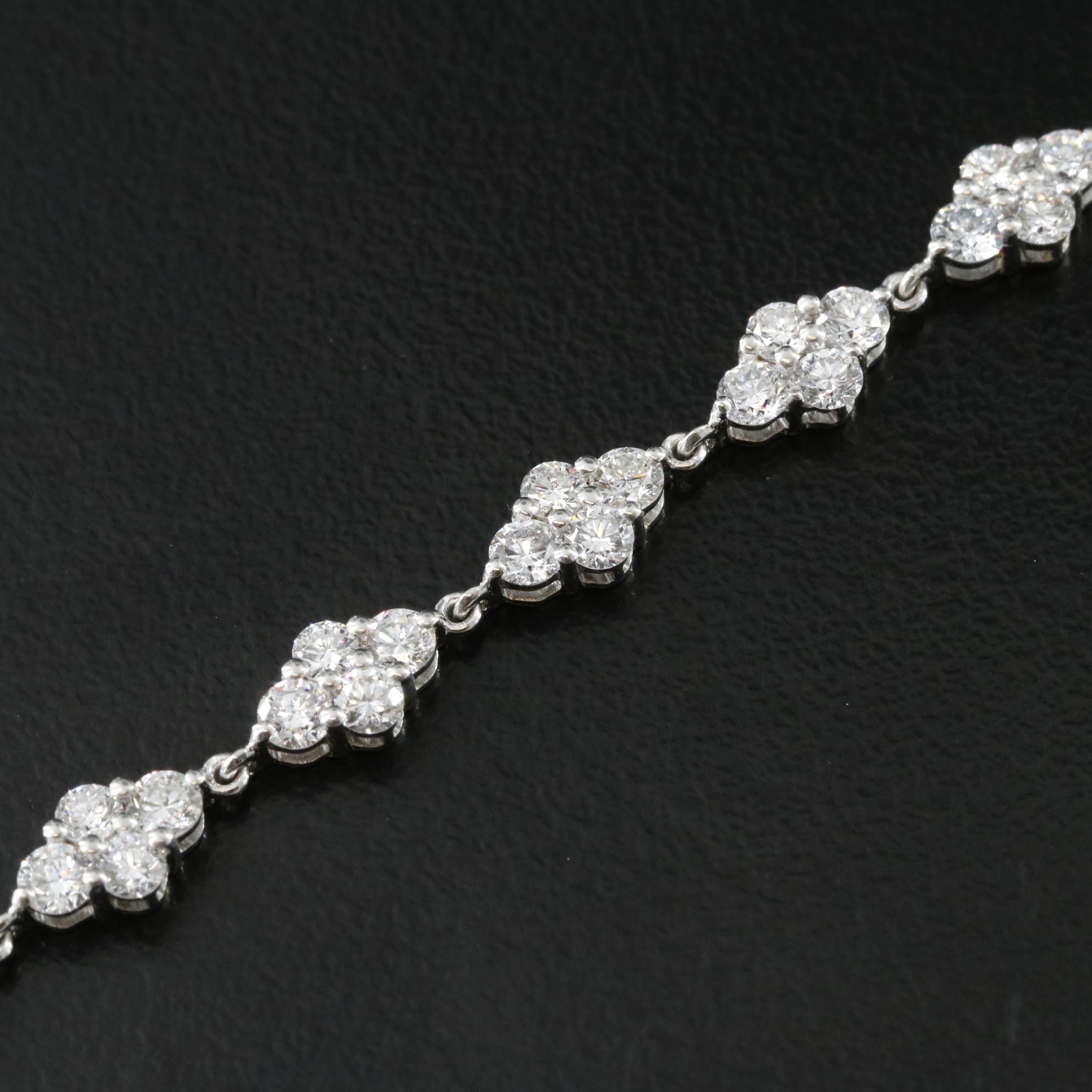 14K 2.65 CTW Lab Grown Diamond Bracelet with IGI Report