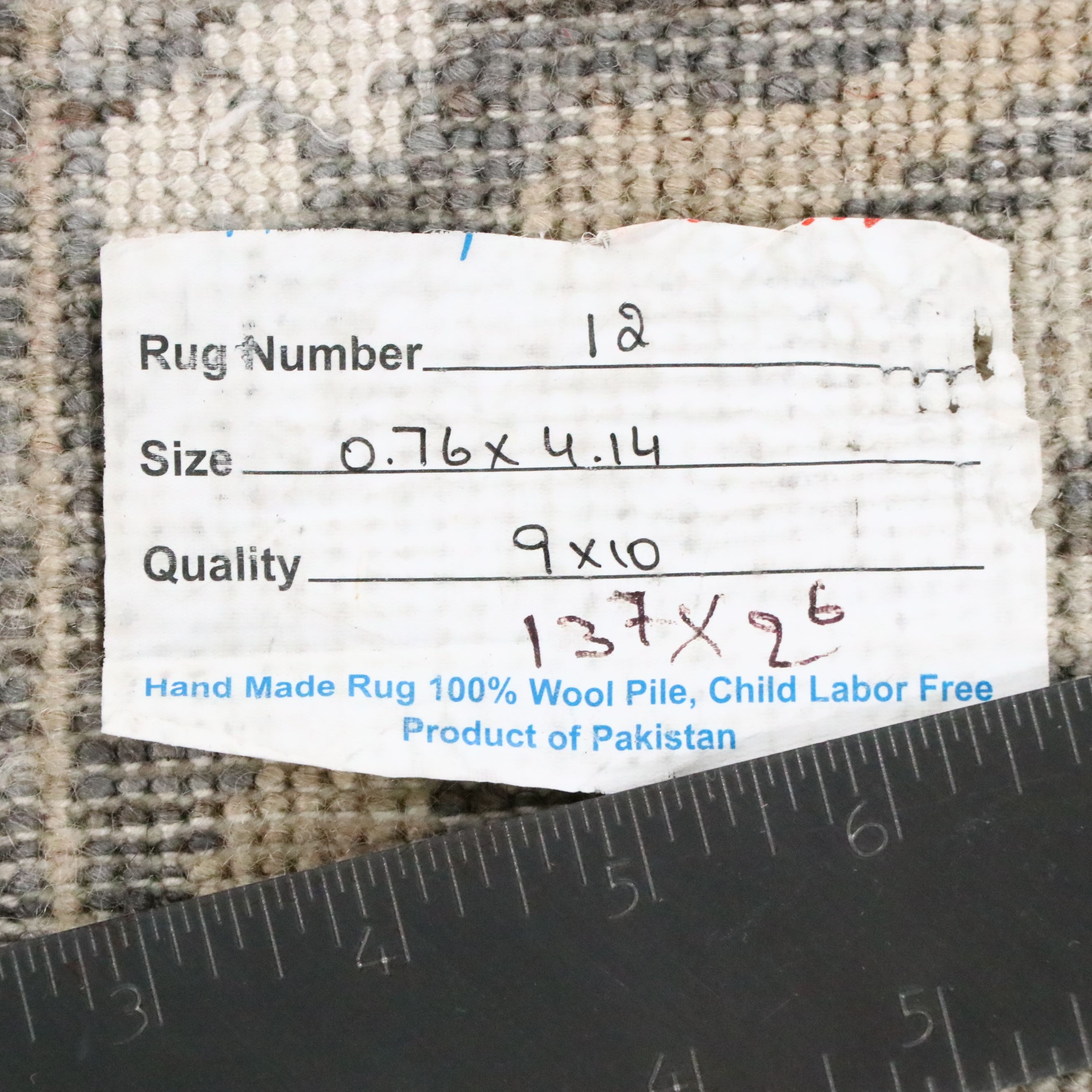 2'6 x 13'7 Hand-Knotted Pakistani Peshawar Carpet Runner Long Rug