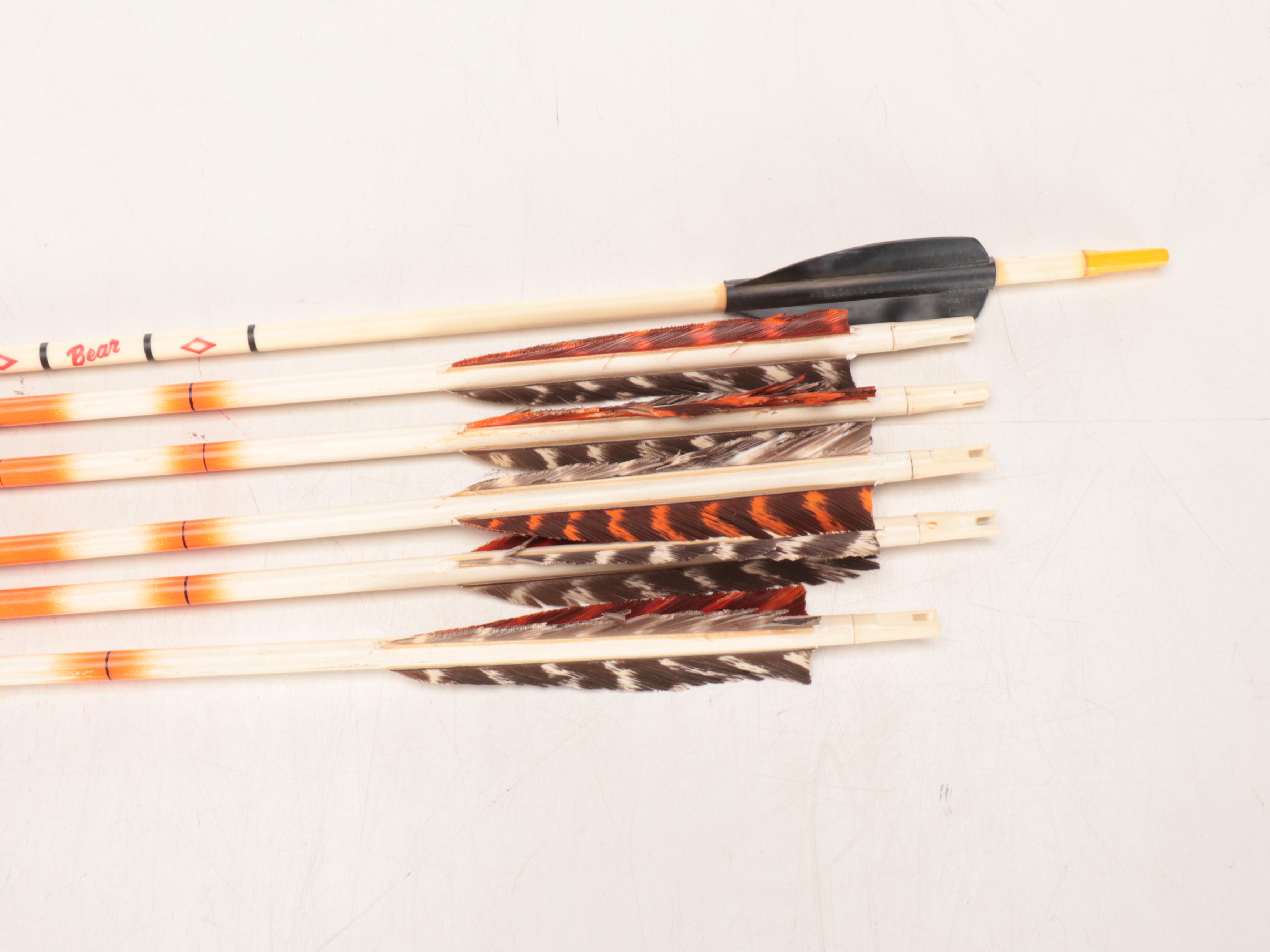 Kodiak Hunter "Bear" Recurve Bow with AG-900 Gordon Glass Arrows