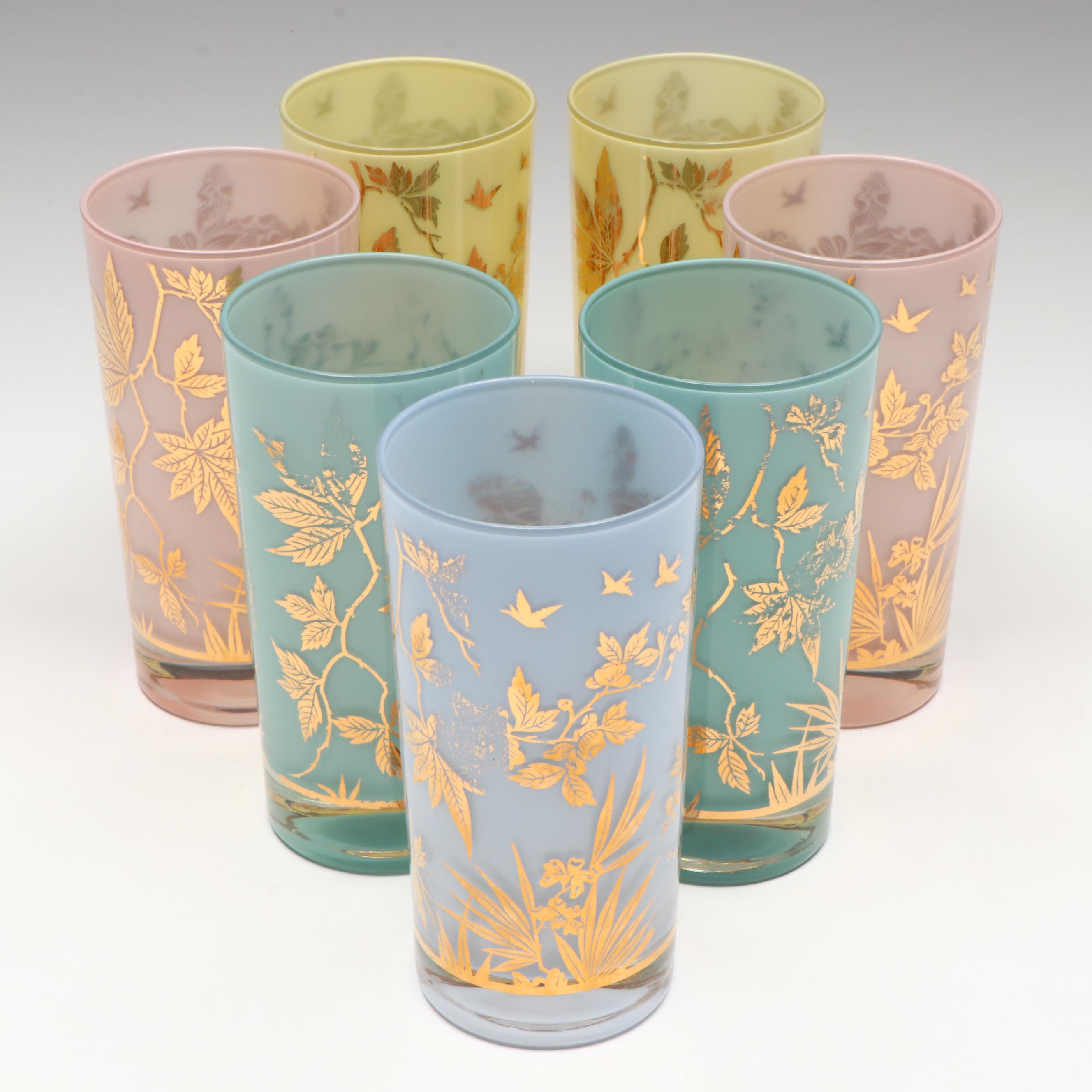 William A. Meier Mid Century Modern Style Tumblers, Mid to Late 20th Century