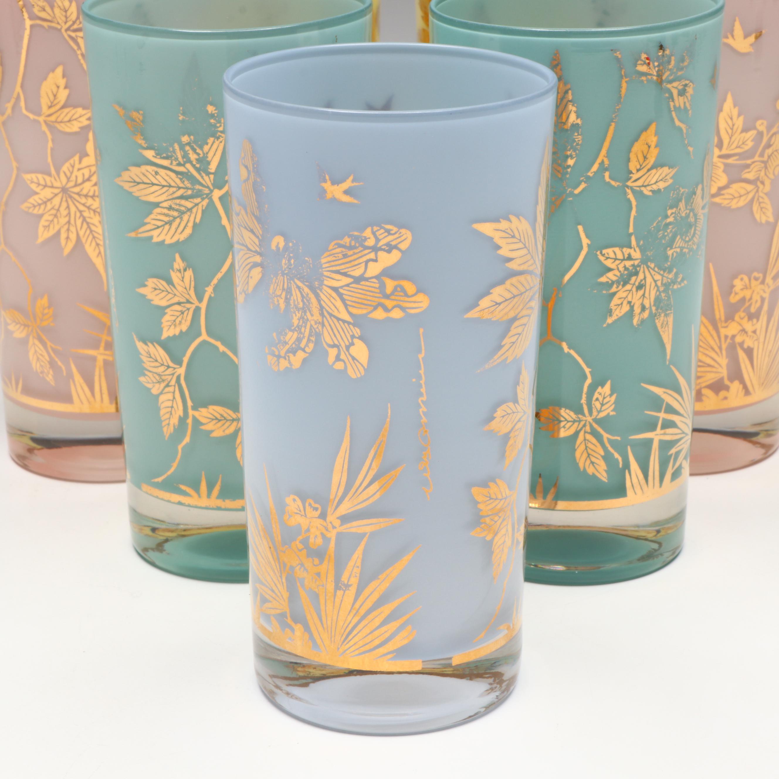 William A. Meier Mid Century Modern Style Tumblers, Mid to Late 20th Century