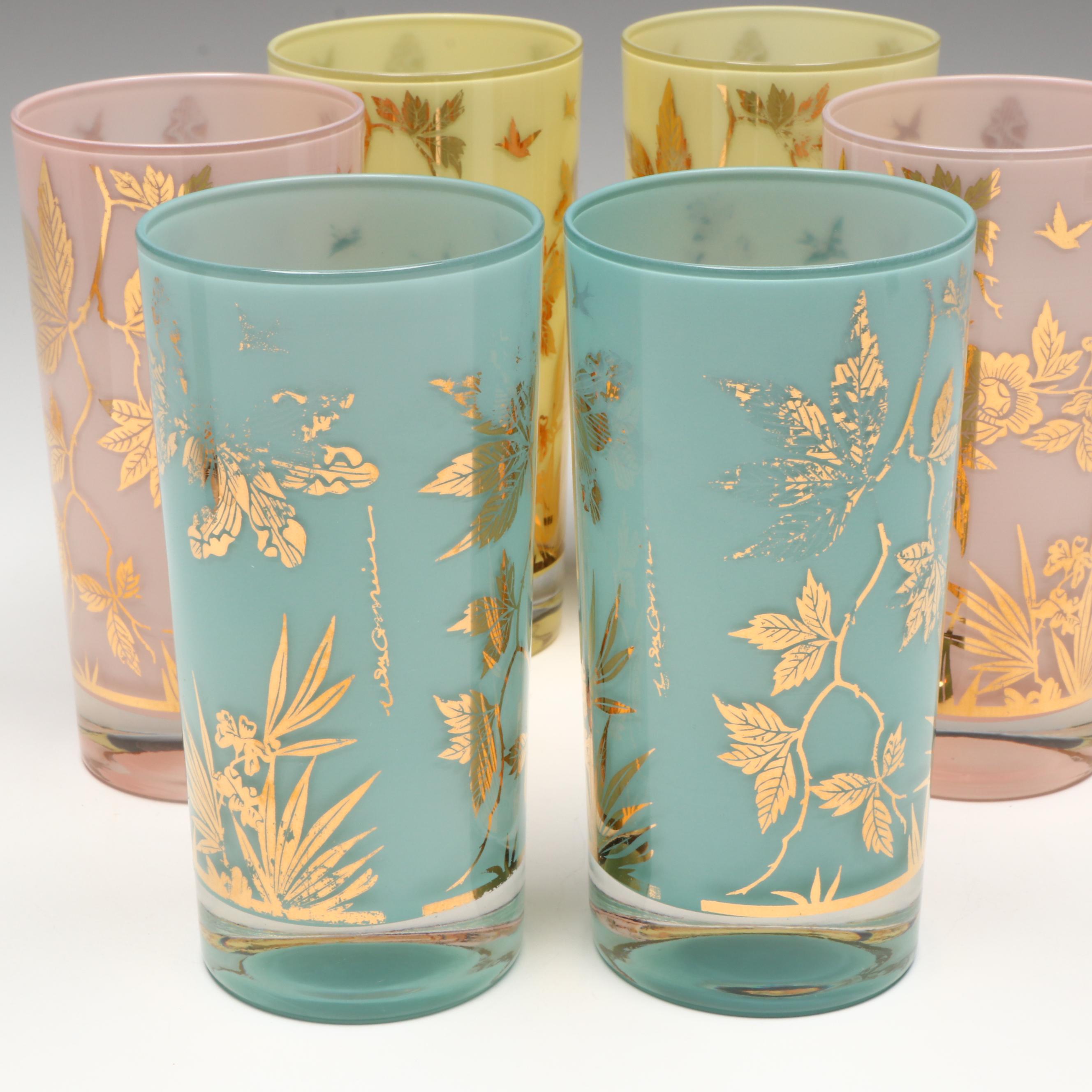William A. Meier Mid Century Modern Style Tumblers, Mid to Late 20th Century
