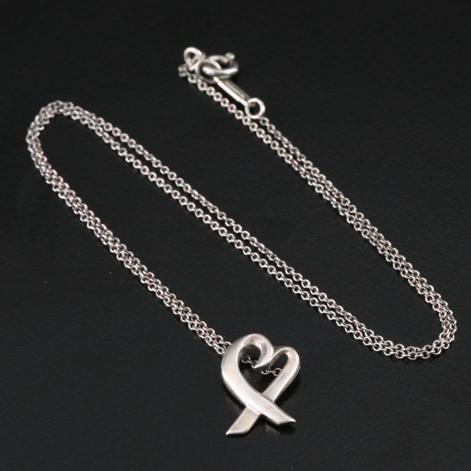 Paloma Picasso for Tiffany & Co. Sterling Loving Heart Necklace