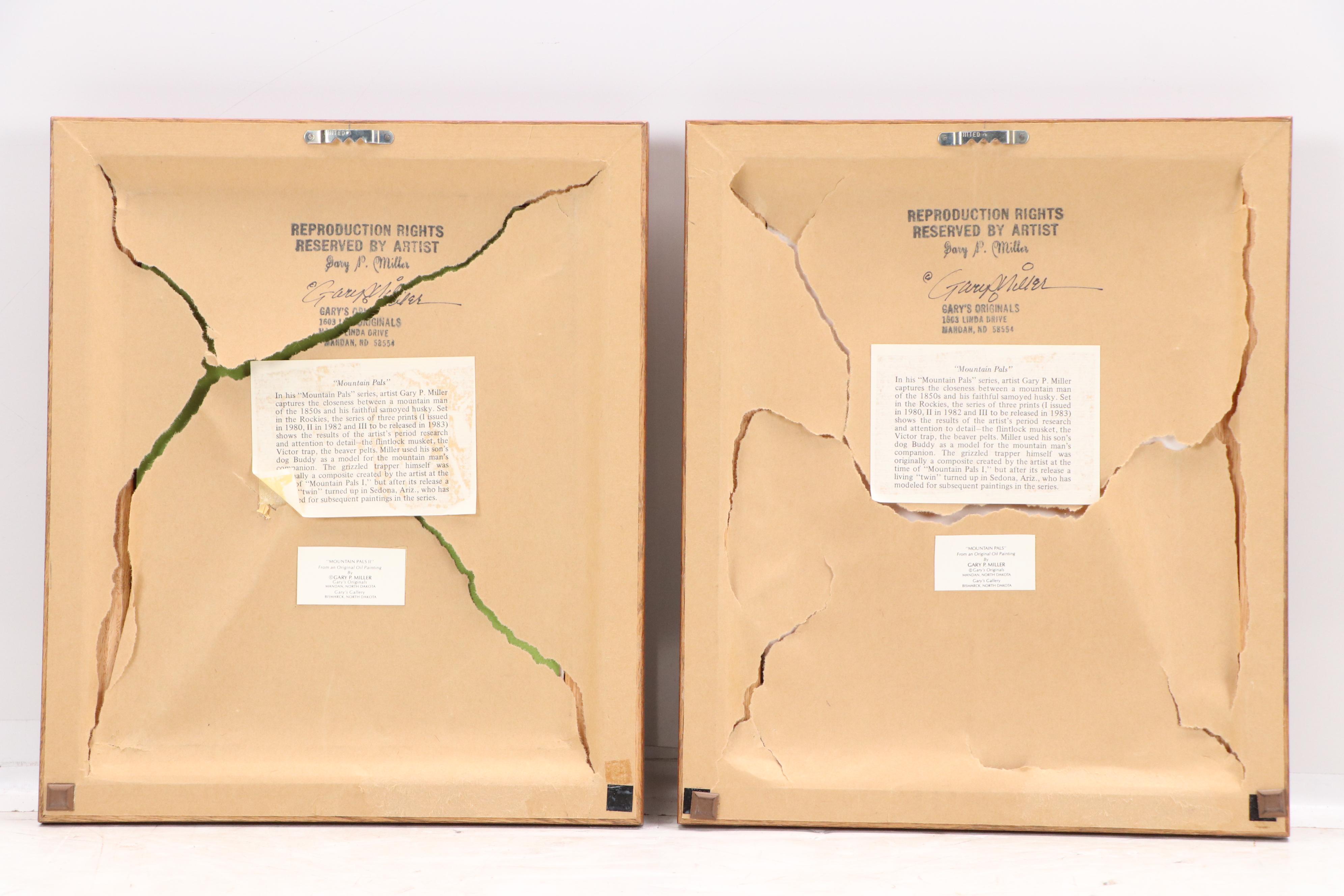 Gary P. Miller Offset Lithographs from "Mountain Pals" Series