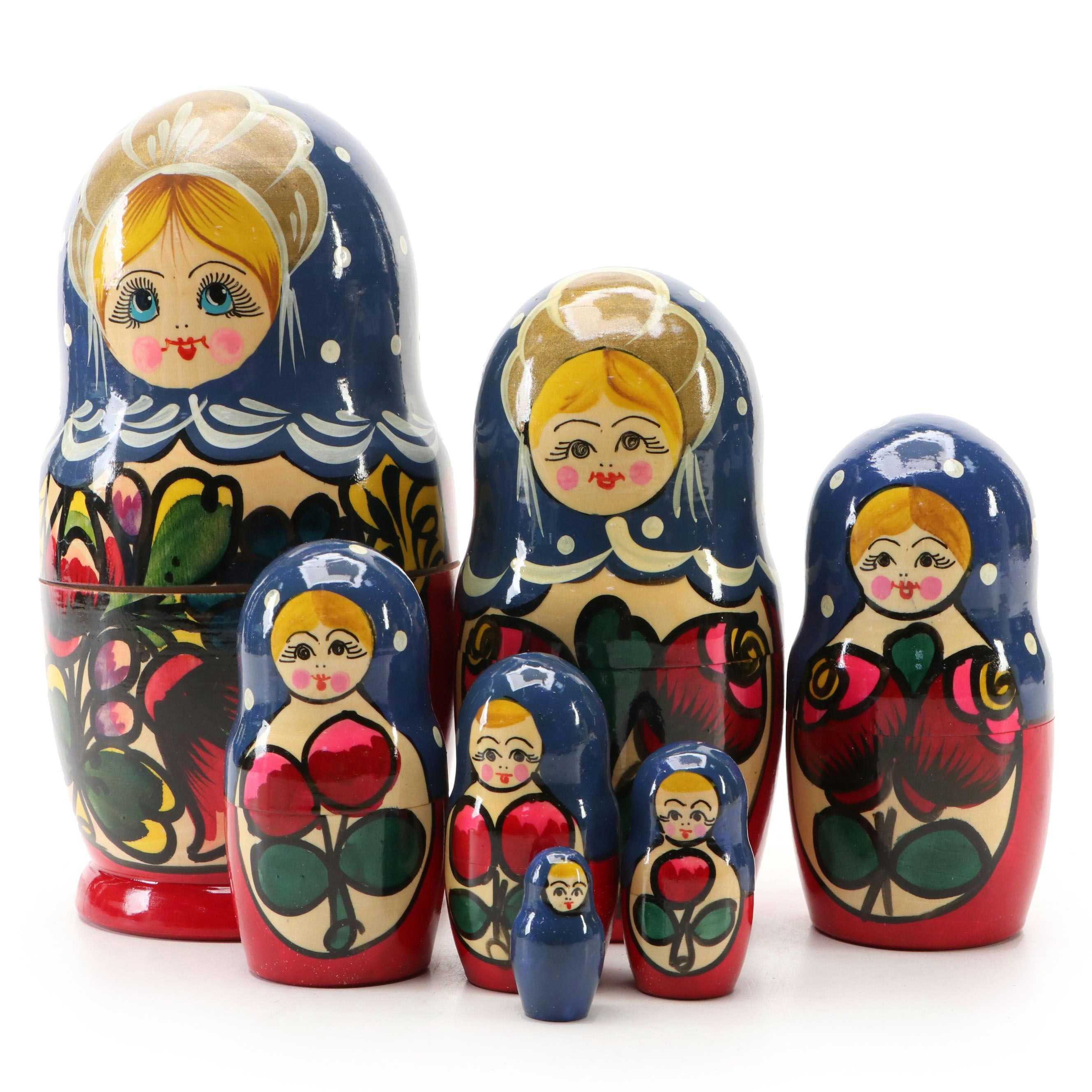 Russian Hand-Painted Wooden Matryoshka Doll