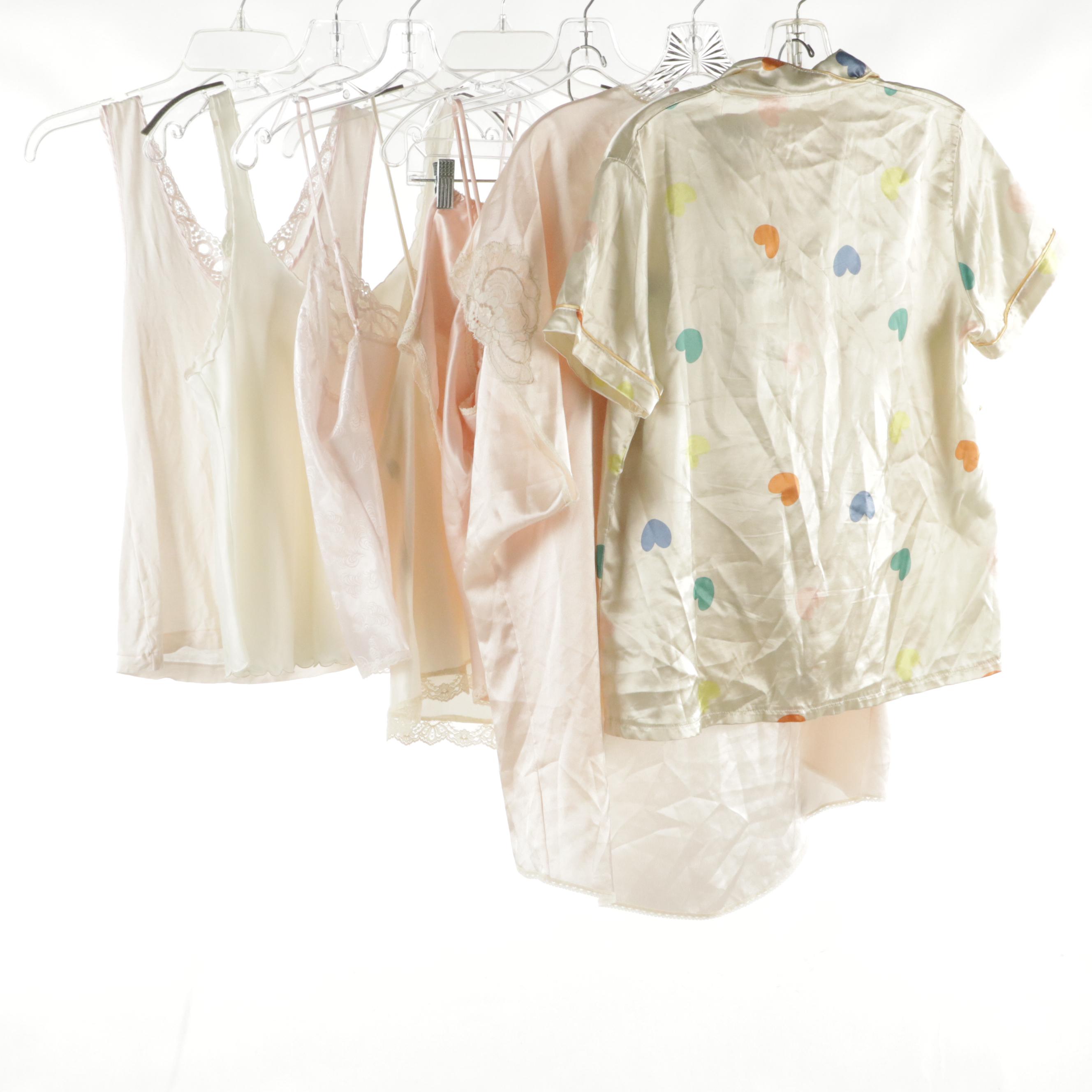 Lindsey Roscoe, La Perla and Other Tank Tops, Pajama Sets and Open Robe