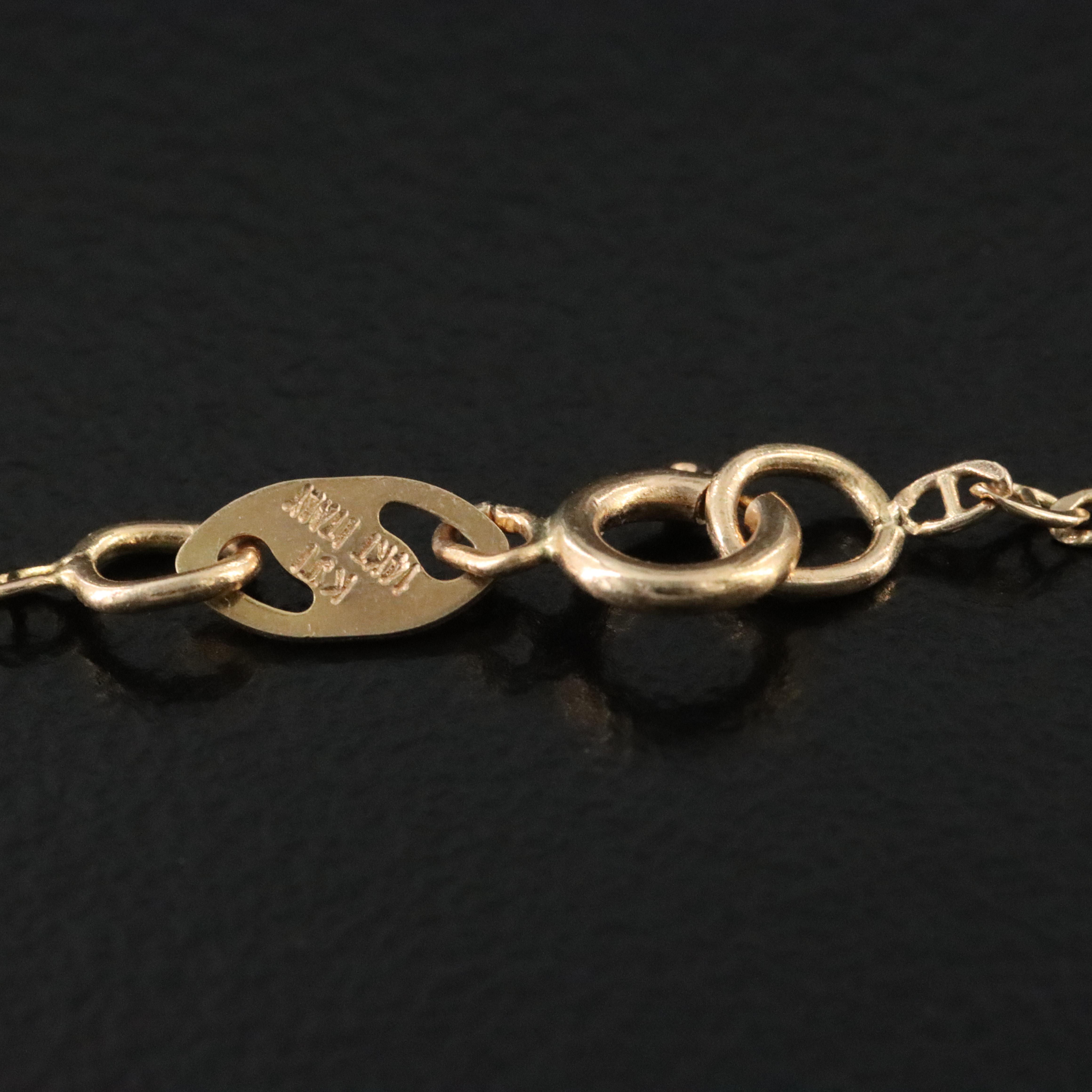 10K 0.05 CTW Diamond Heart Pendant on 14K Mariner Link Necklace