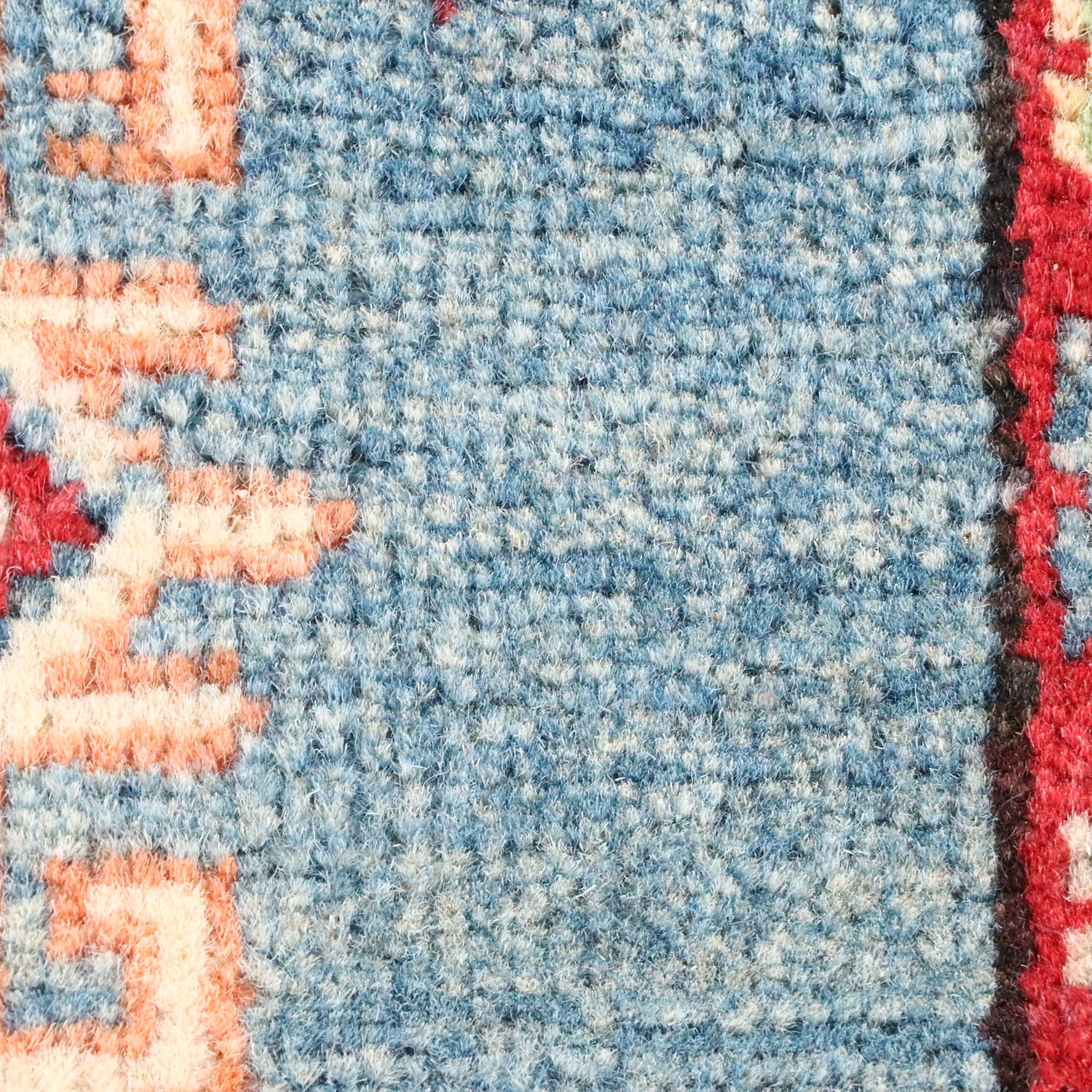 2'9 x 9'8 Hand-Knotted Afghan Kazak Carpet Runner Long Rug