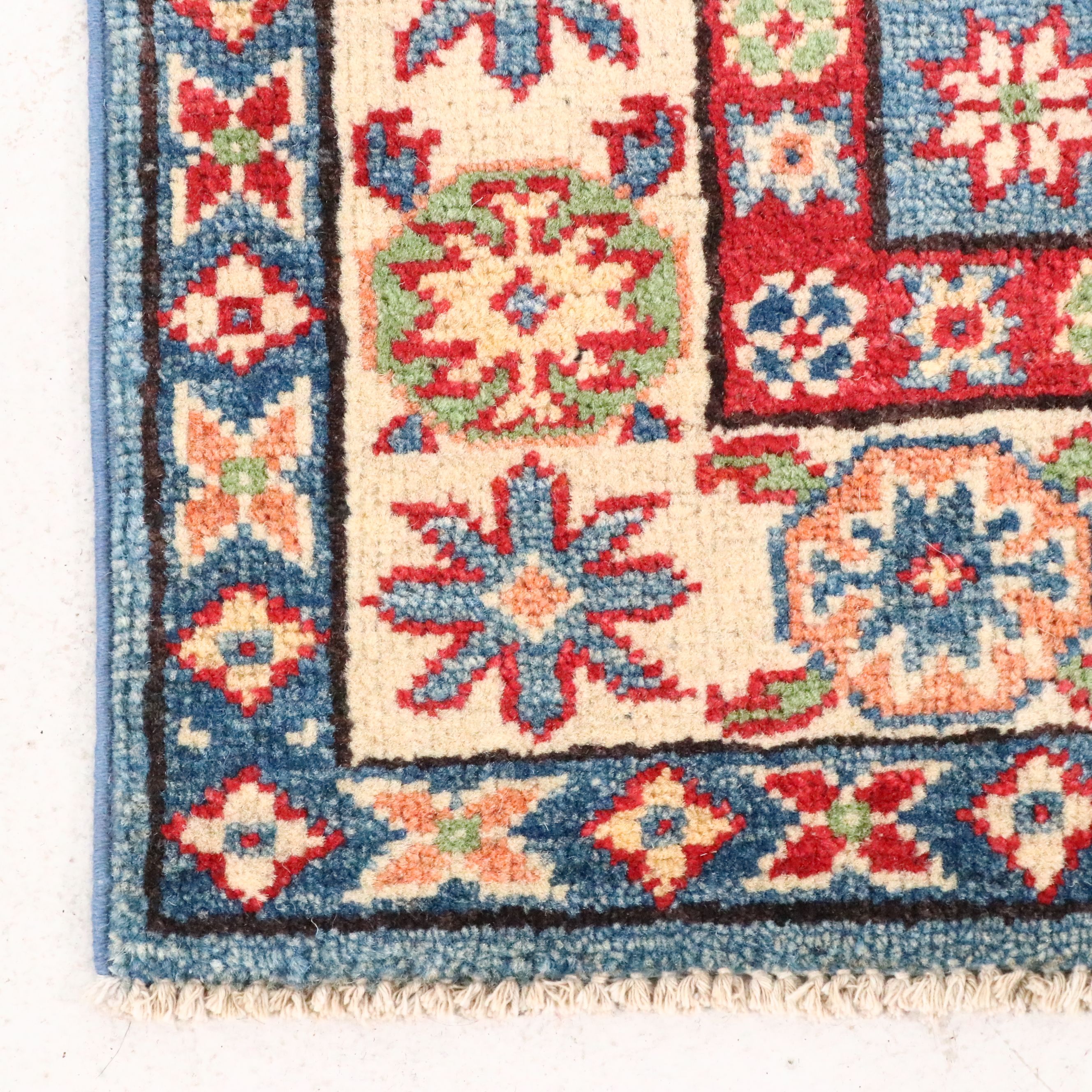 2'9 x 9'8 Hand-Knotted Afghan Kazak Carpet Runner Long Rug