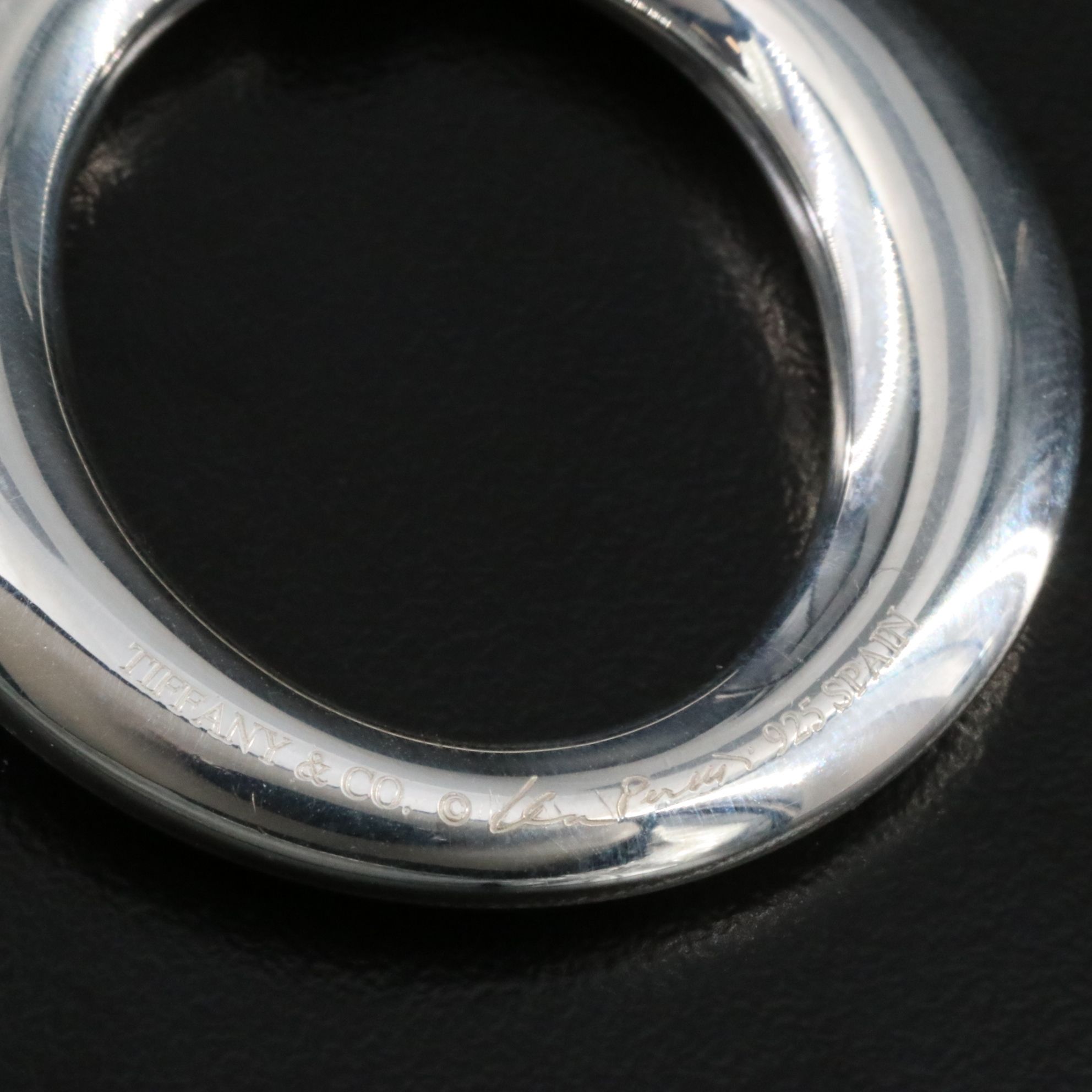 Tiffany & Co. Sevillana Sterling Necklace with Black Cord