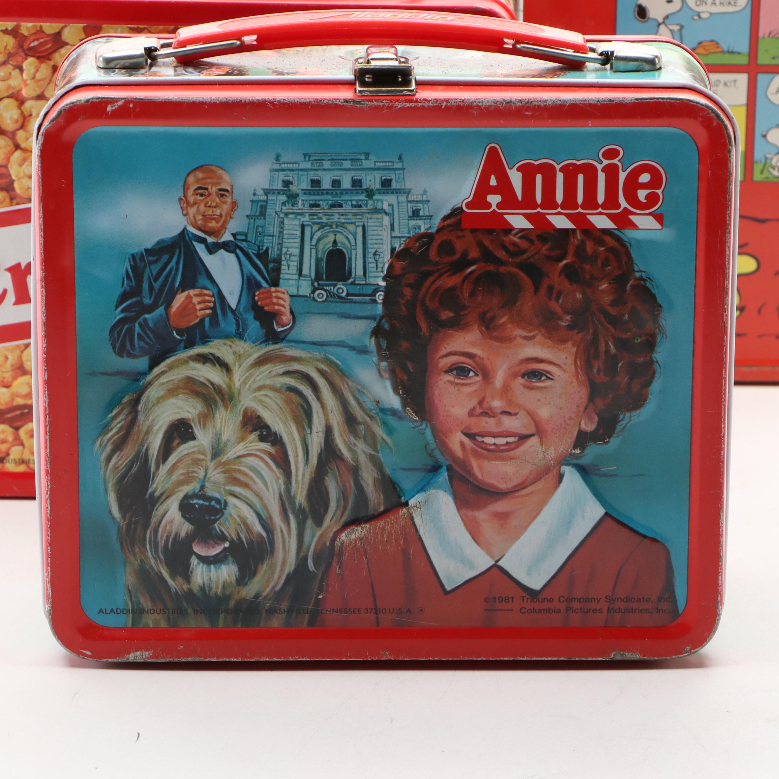 Aladdin "Strawberry Shortcake," "Annie" and More Lunchboxes, Mid to Late 20th C.