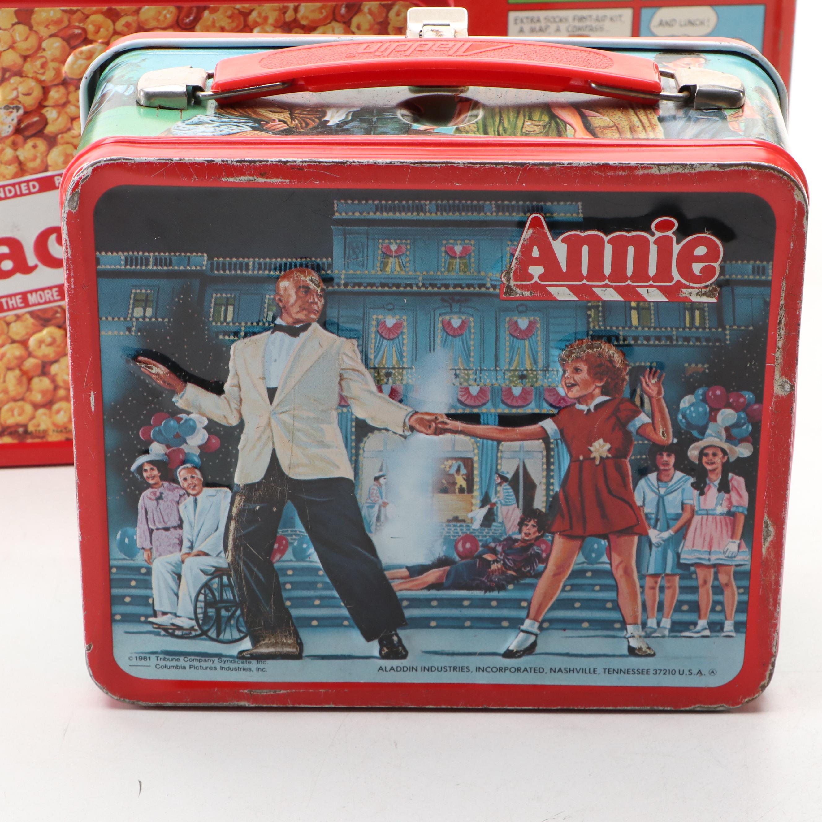 Aladdin "Strawberry Shortcake," "Annie" and More Lunchboxes, Mid to Late 20th C.