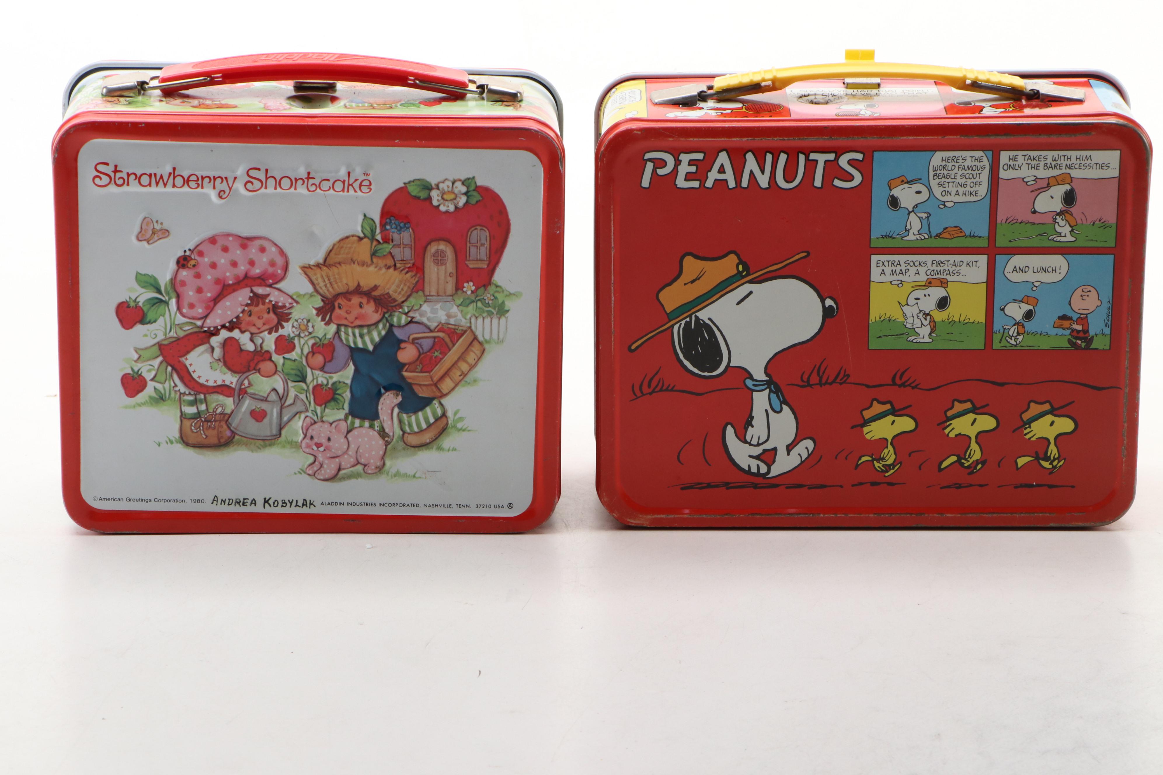 Aladdin "Strawberry Shortcake," "Annie" and More Lunchboxes, Mid to Late 20th C.