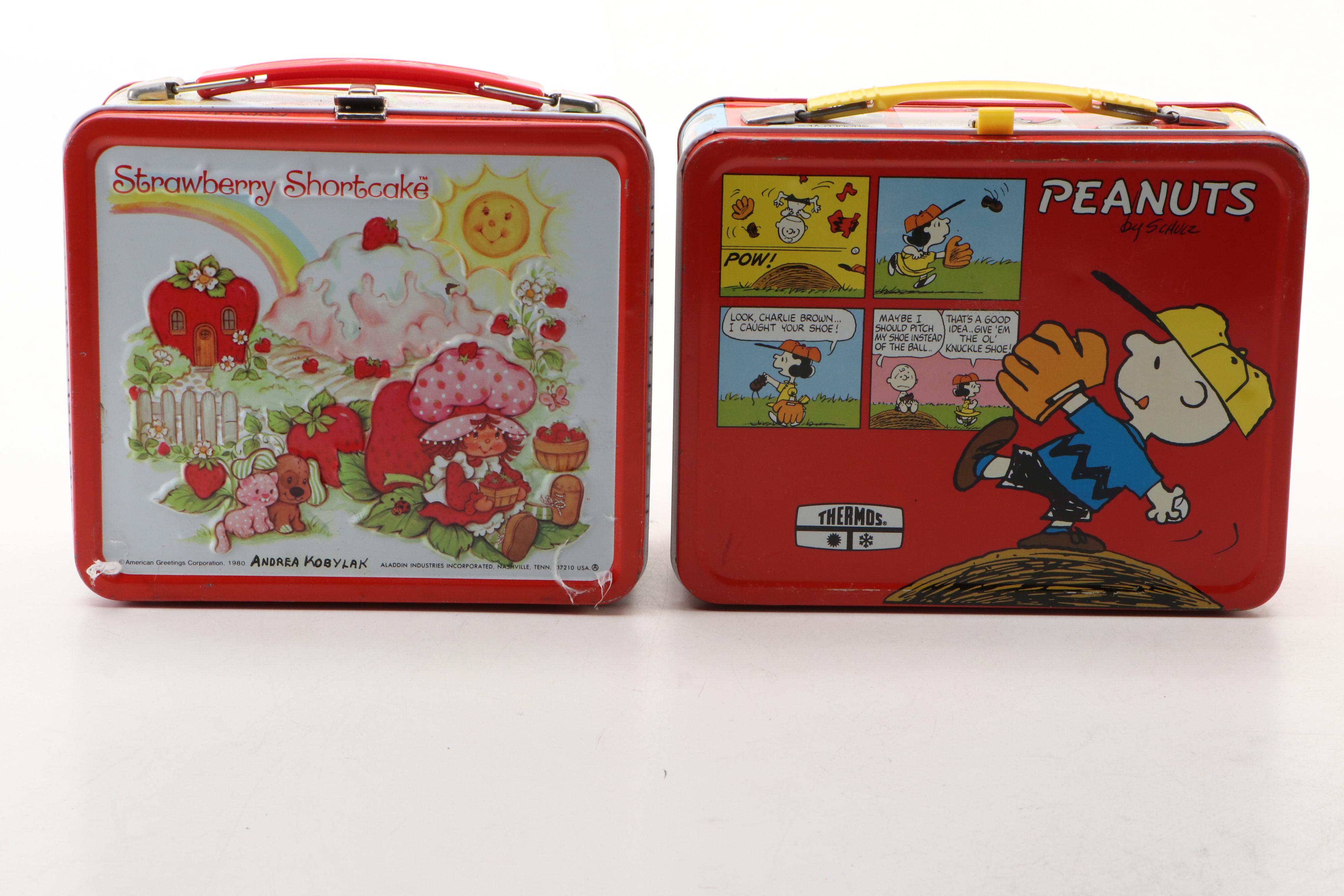 Aladdin "Strawberry Shortcake," "Annie" and More Lunchboxes, Mid to Late 20th C.