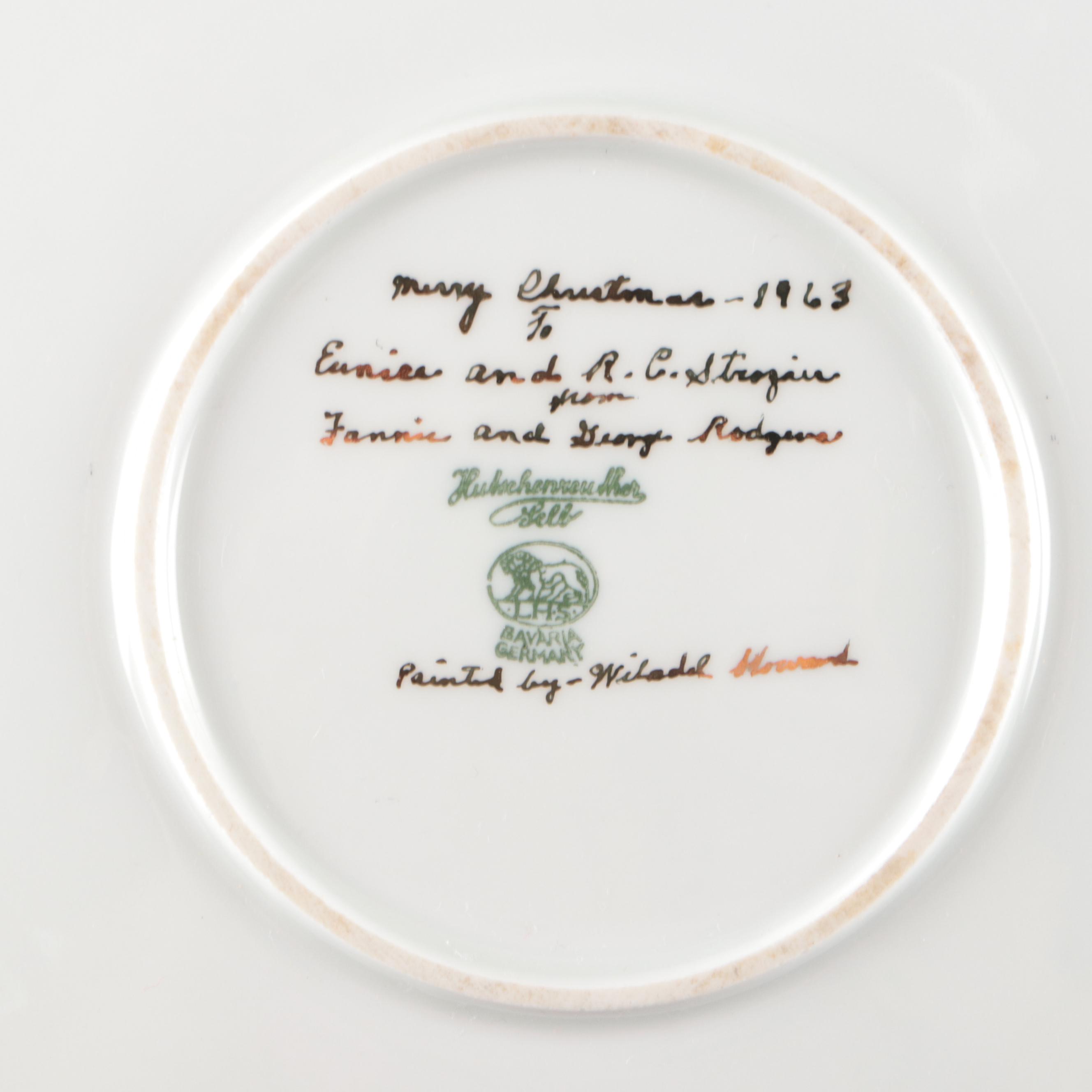 Noritake and Hutschenreuther Floral Porcelain Serveware, Mid-20th Century