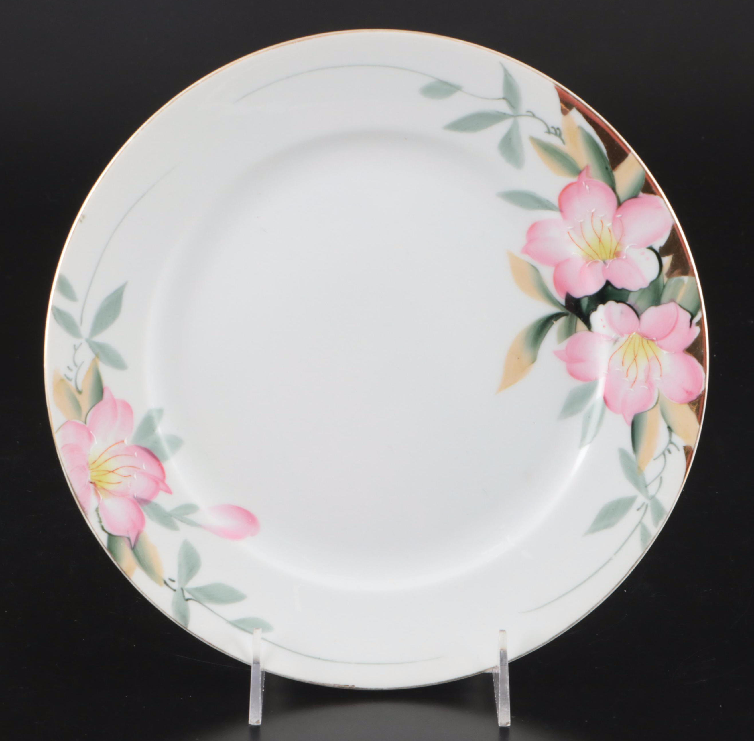 Noritake and Hutschenreuther Floral Porcelain Serveware, Mid-20th Century