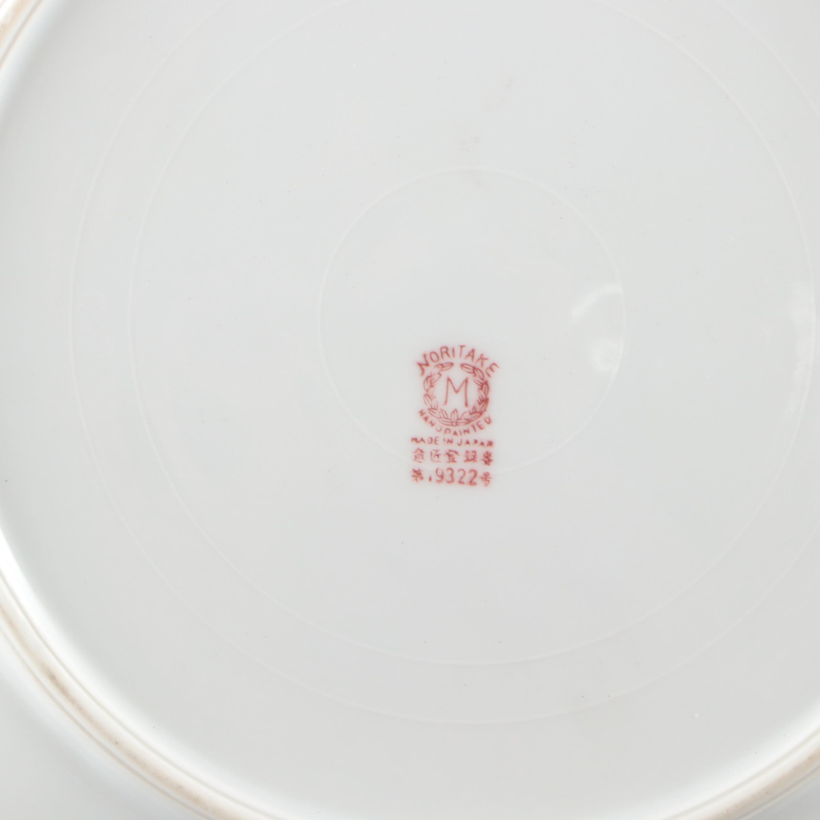 Noritake and Hutschenreuther Floral Porcelain Serveware, Mid-20th Century