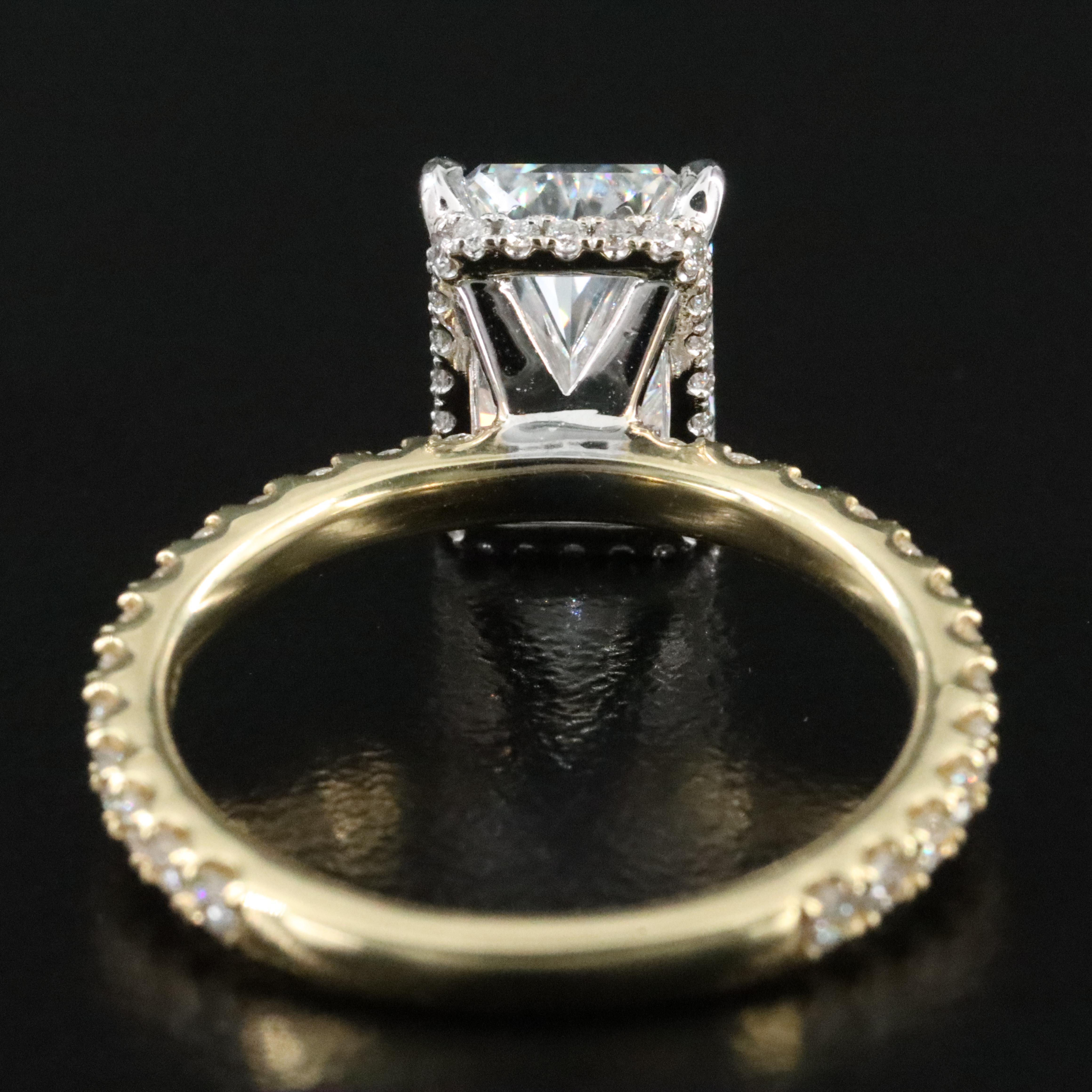 18K 3.10 CTW Lab Grown Diamond Ring with IGI Online Report