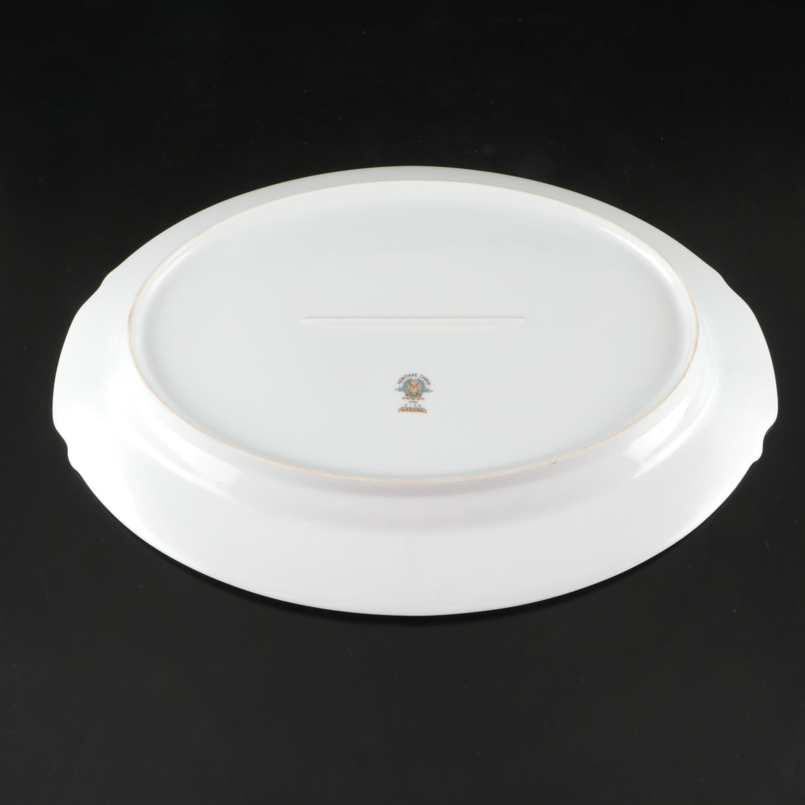 Noritake and Hutschenreuther Floral Porcelain Serveware, Mid-20th Century