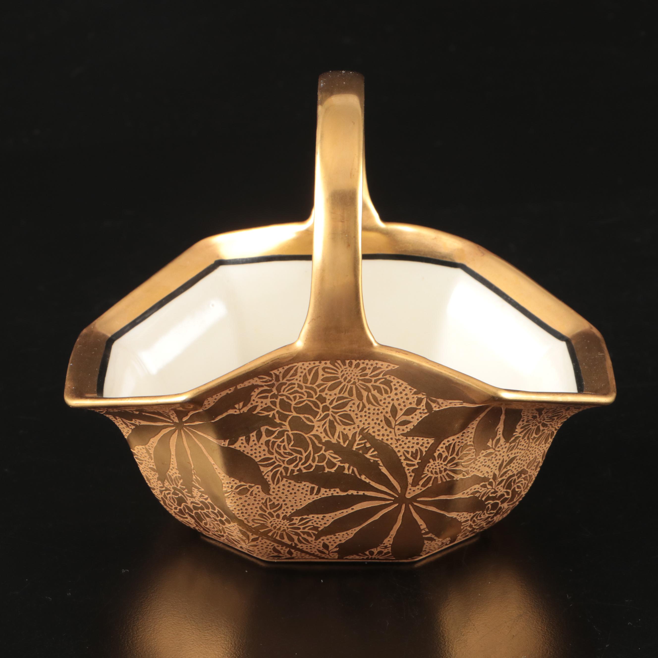 Noritake and Hutschenreuther Floral Porcelain Serveware, Mid-20th Century