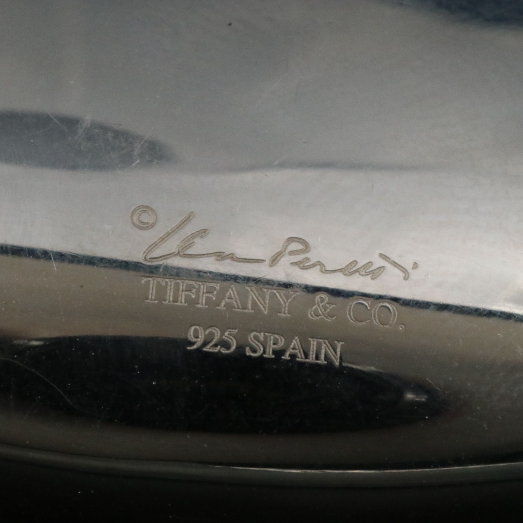 Elsa Peretti for Tiffany & Co. Sterling Large Bean Design Pendant Necklace