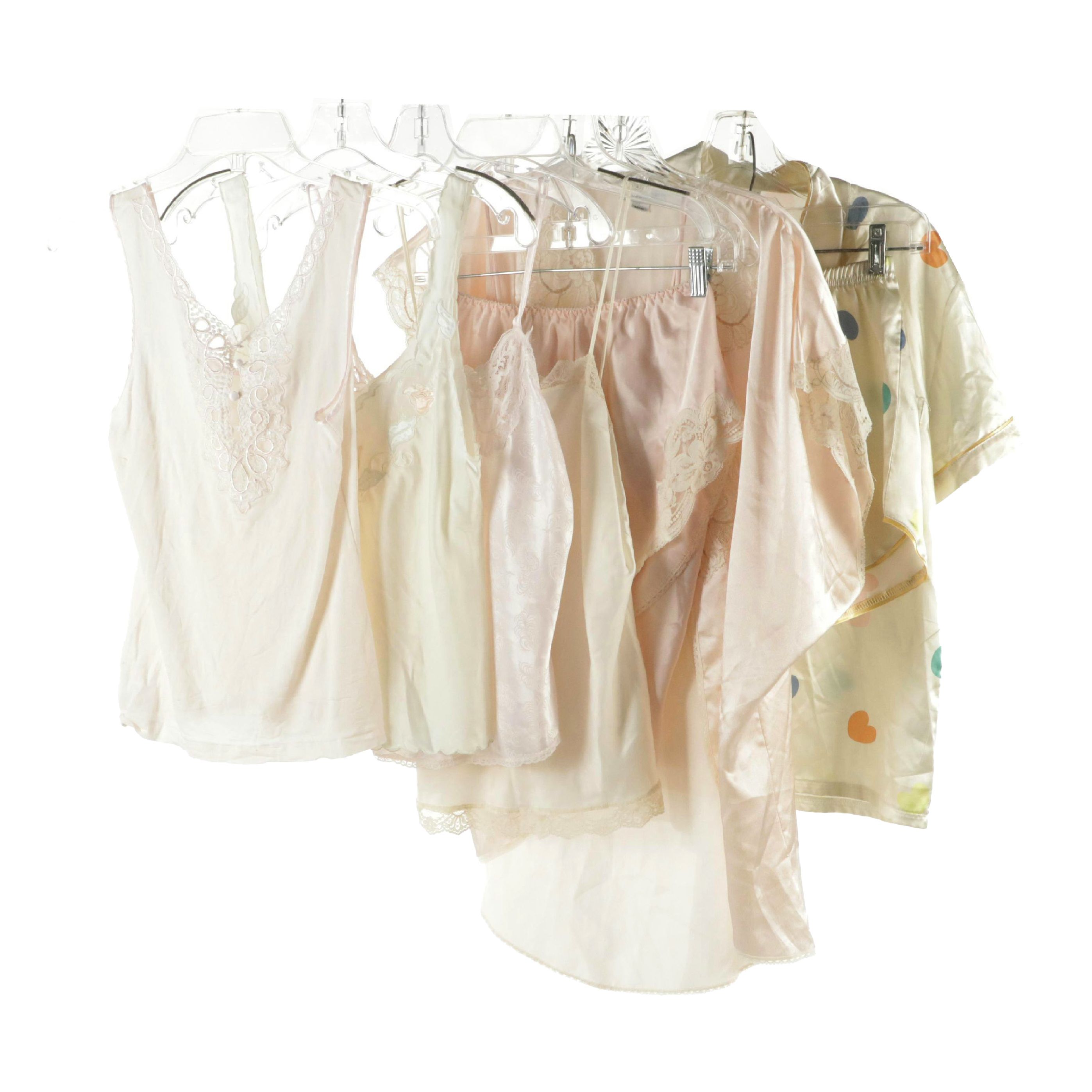 Lindsey Roscoe, La Perla and Other Tank Tops, Pajama Sets and Open Robe