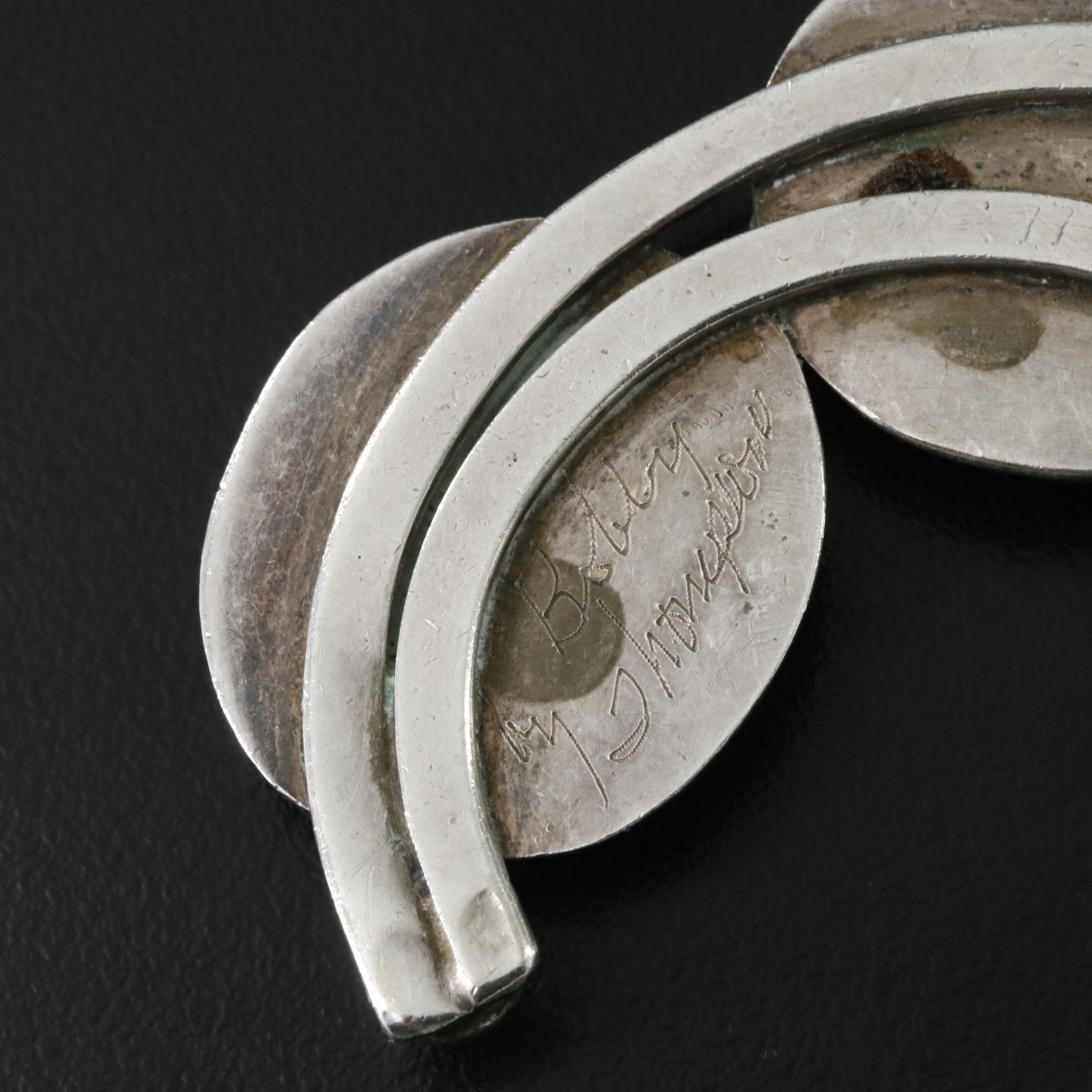 Bobby Thompson Navajo Diné Sterling Turquoise Squash Blossom Necklace