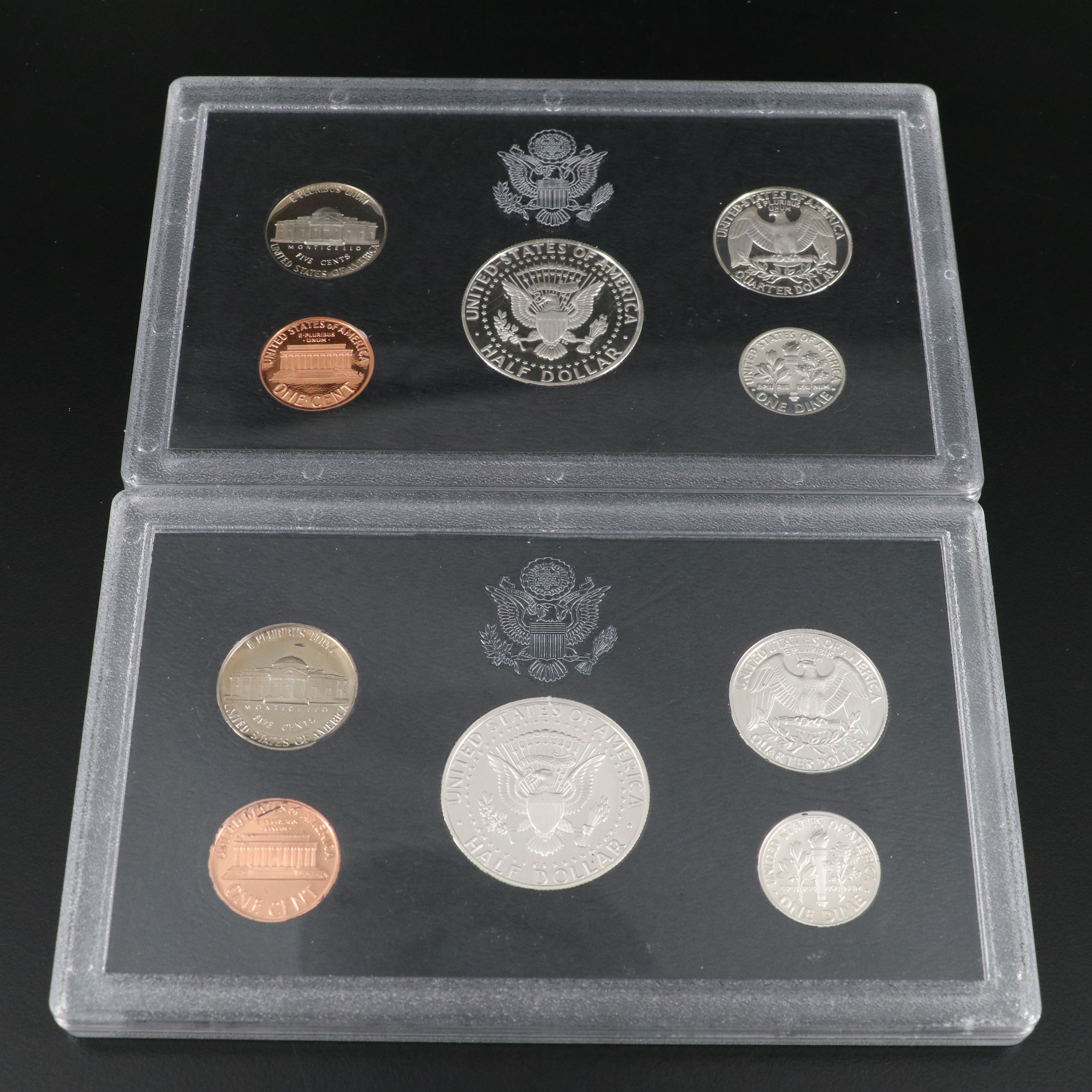 Three United States Modern Silver Proof Sets, 1994, 1995, and 1996
