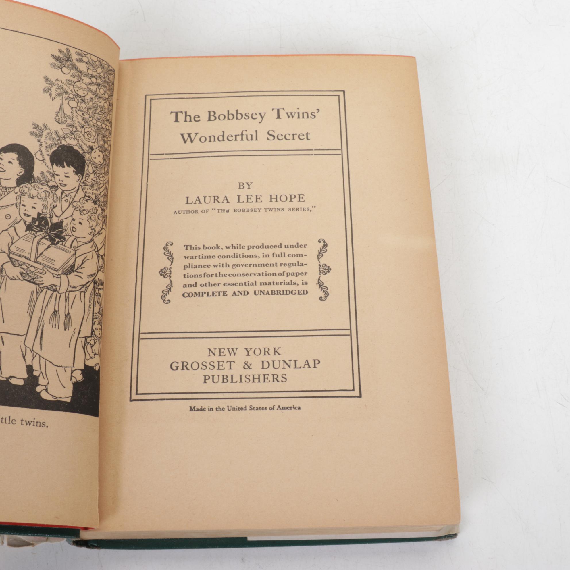 Eleven Laura Lee Hope "Bobbsey Twins" Children's Adventure Books