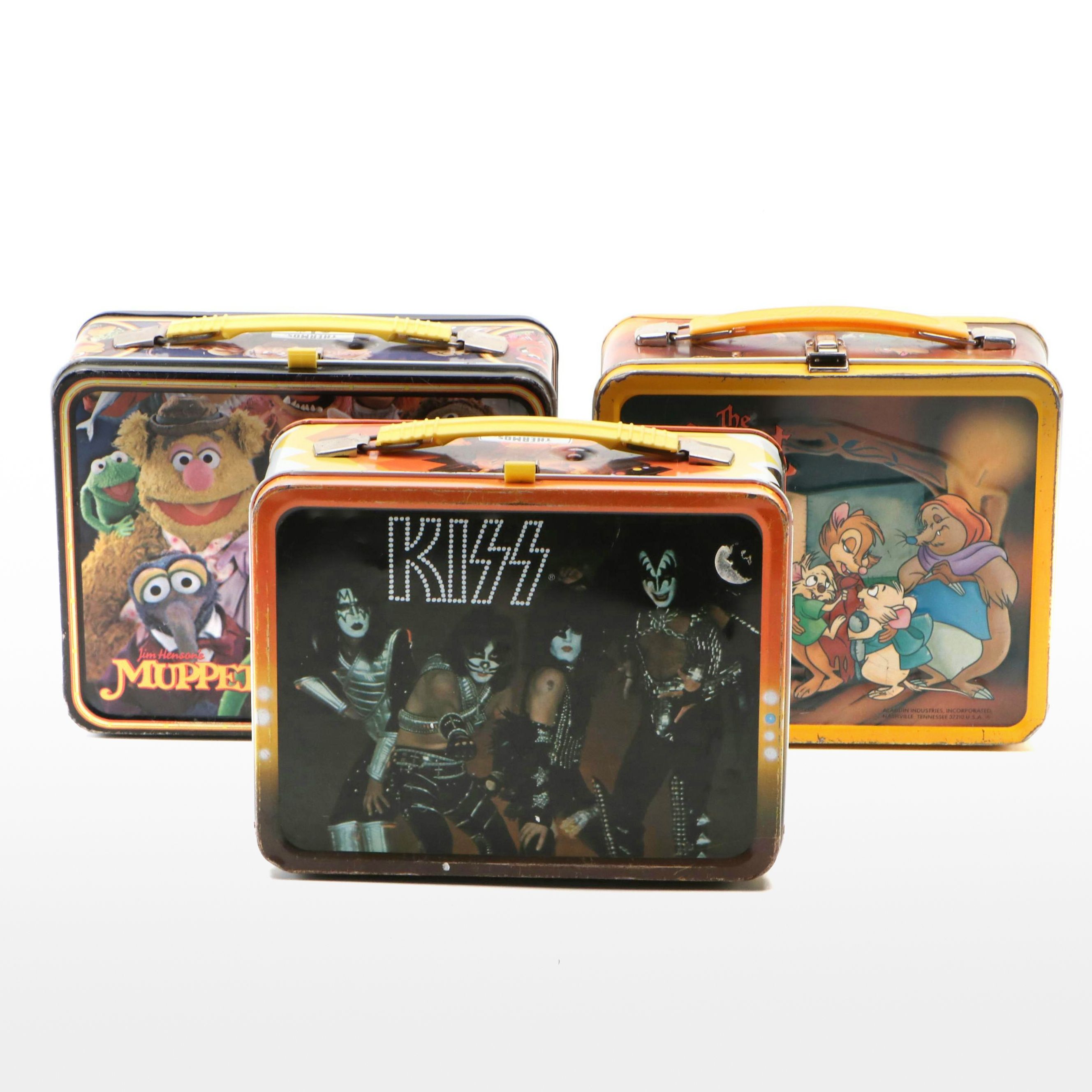 King-Seeley "Muppets," "KISS" and Aladdin "The Secret of Nimh" Lunchboxes