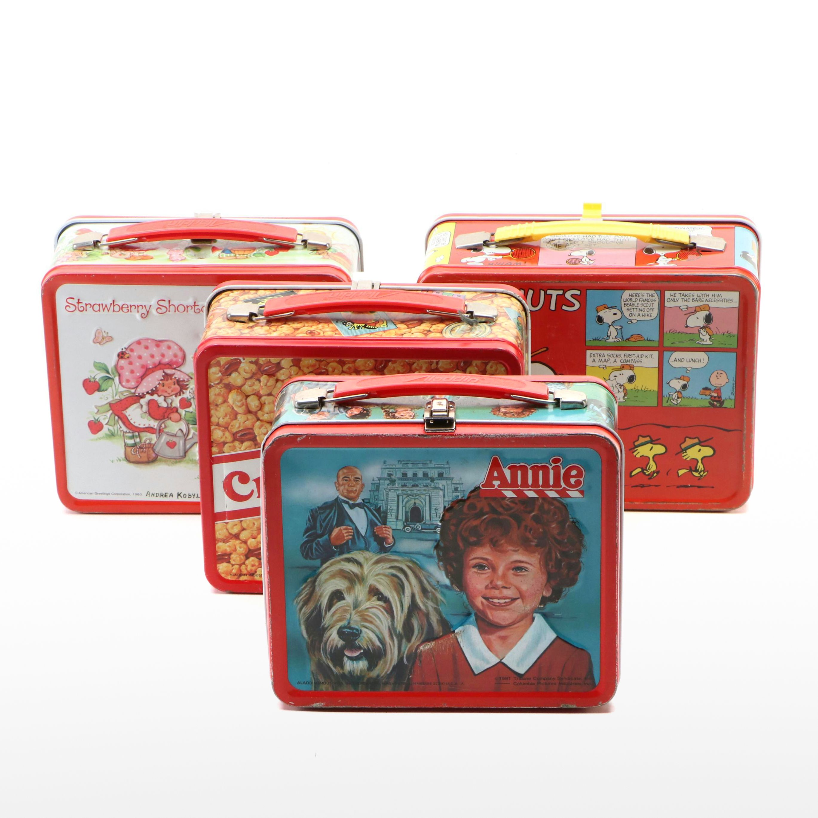 Aladdin "Strawberry Shortcake," "Annie" and More Lunchboxes, Mid to Late 20th C.