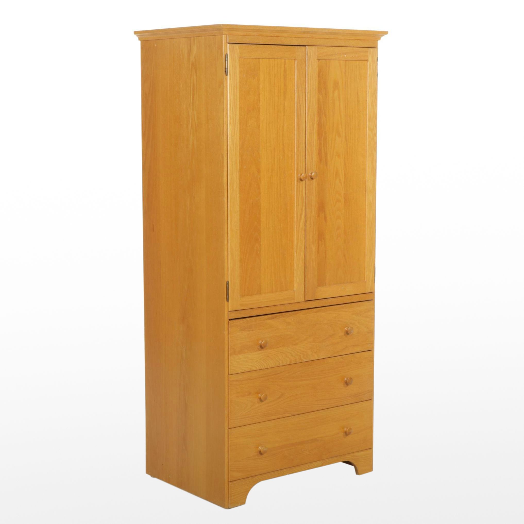Arhaus Oak Armoire