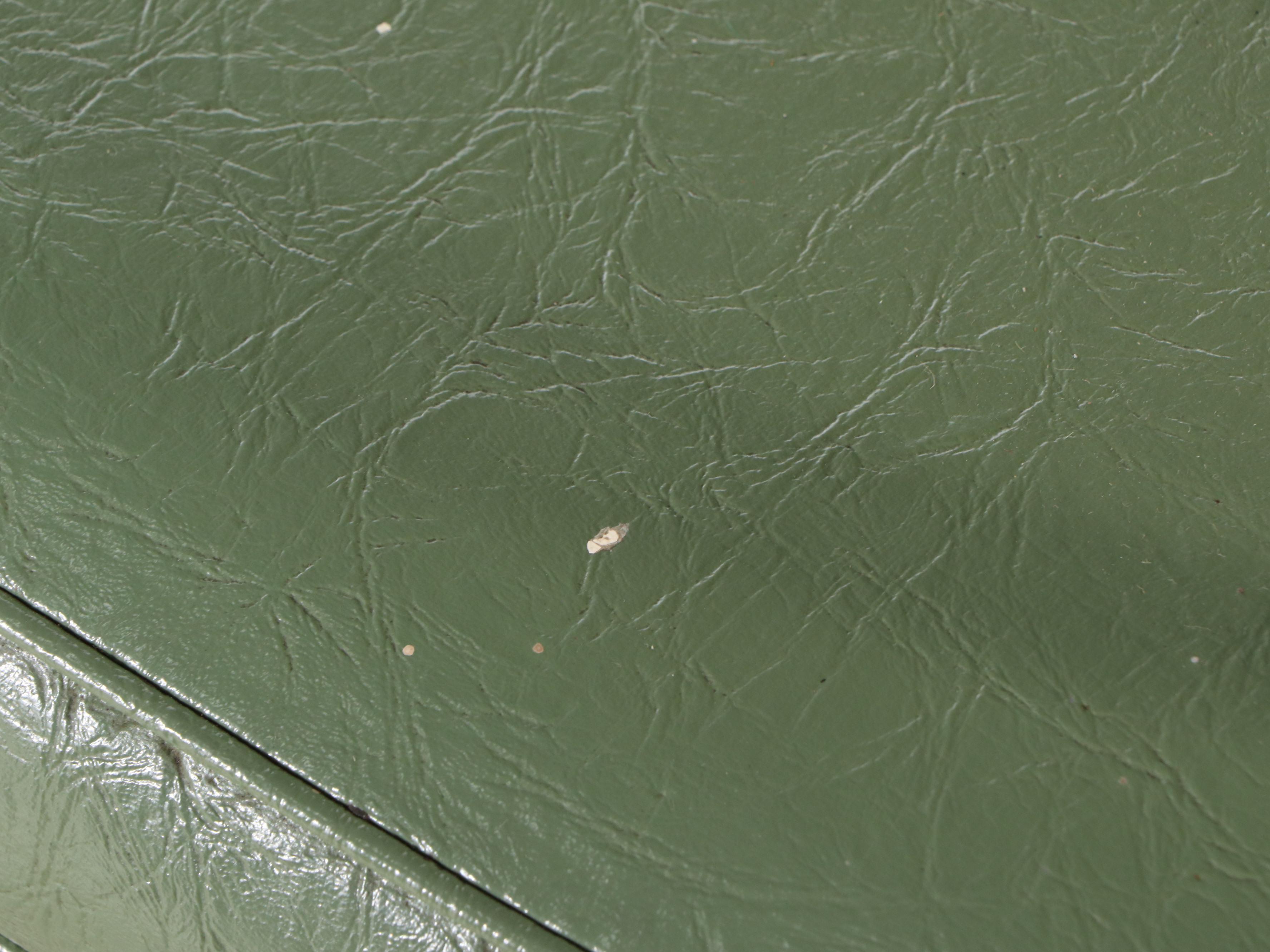 Set of Four Contempo Frames Co. Vinyl and Wrought Iron Swivel Armchairs, 1970s