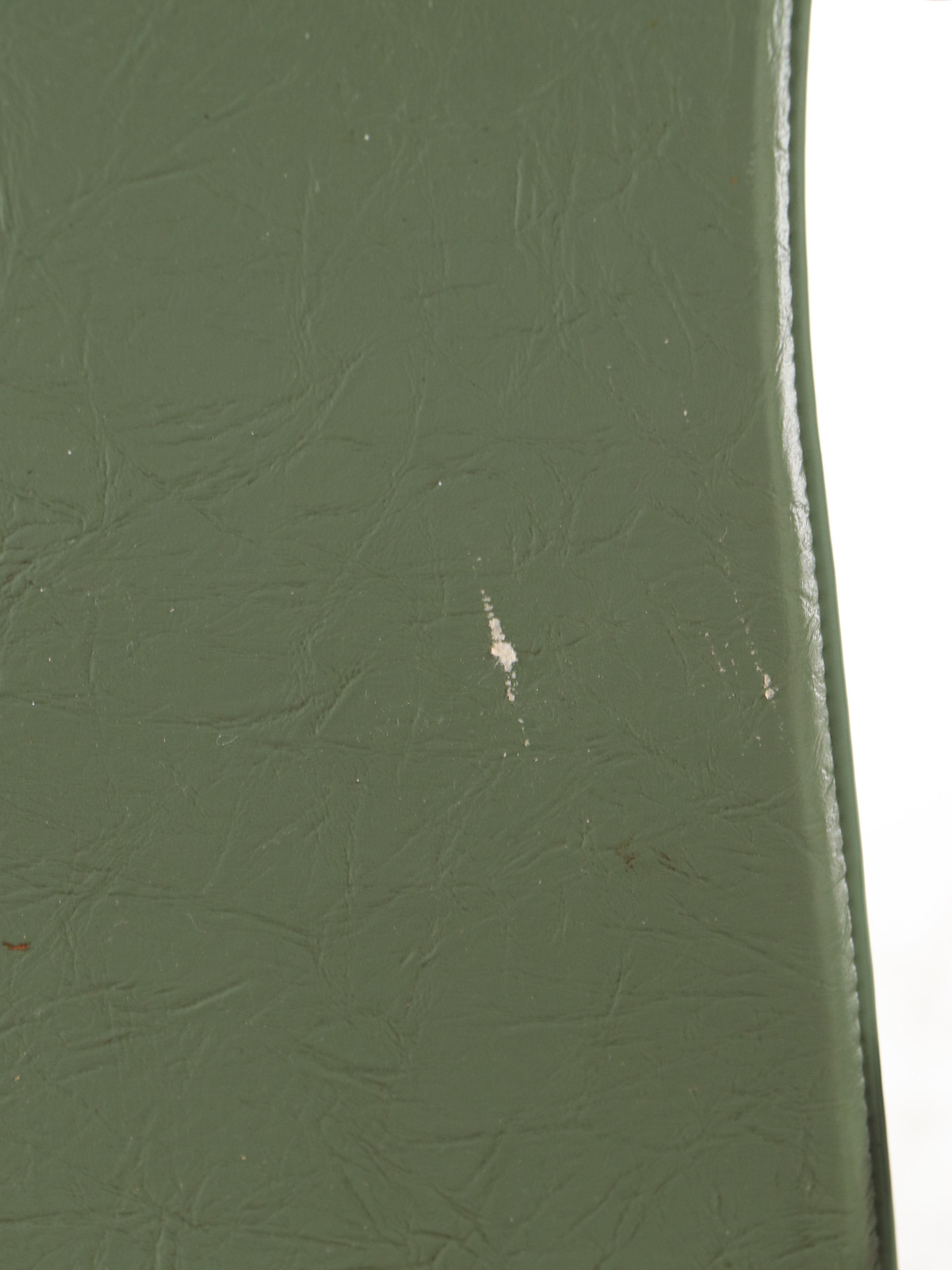 Set of Four Contempo Frames Co. Vinyl and Wrought Iron Swivel Armchairs, 1970s