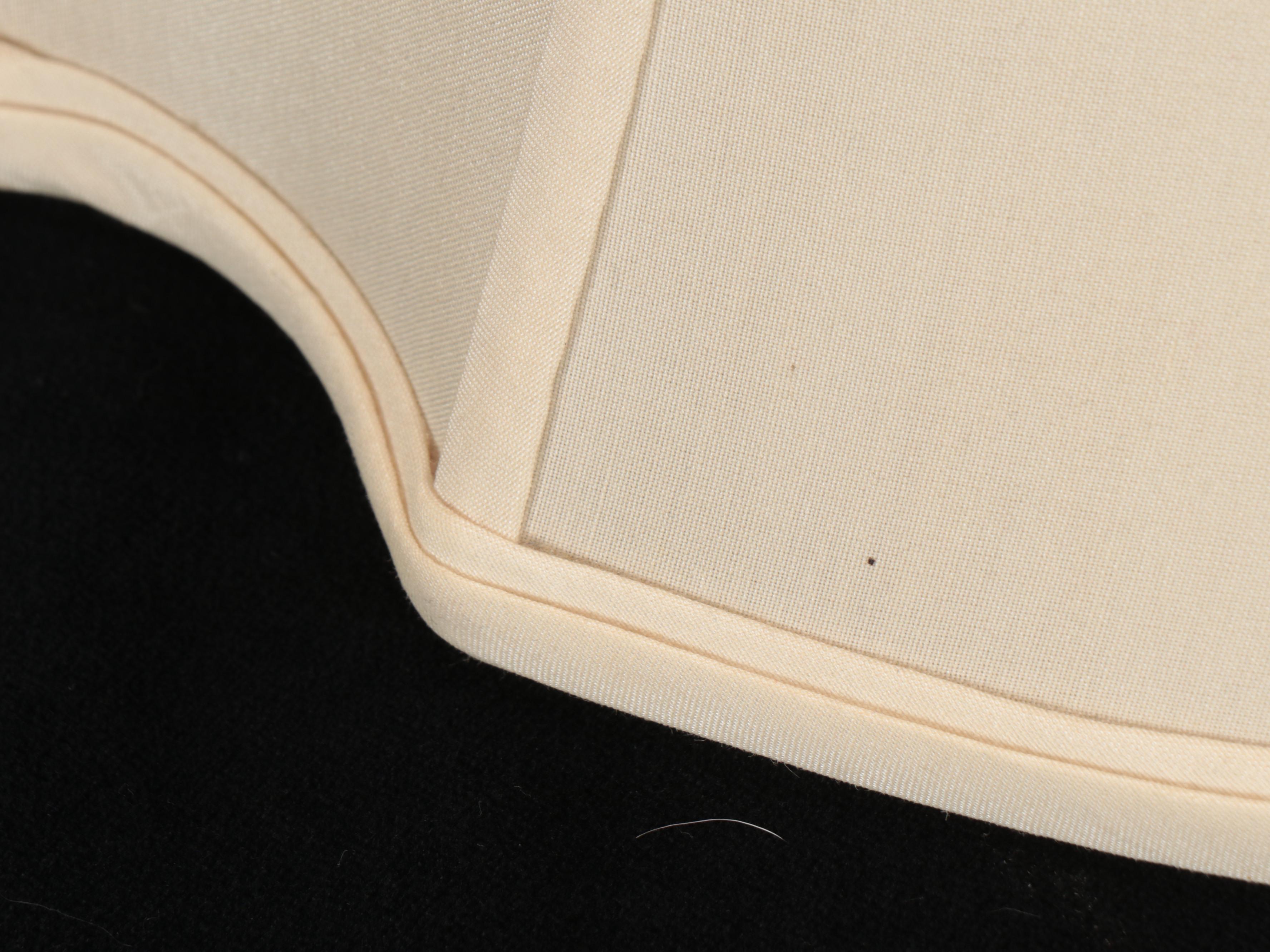 Pair of Silk Oval Bell Cutaway Lampshades