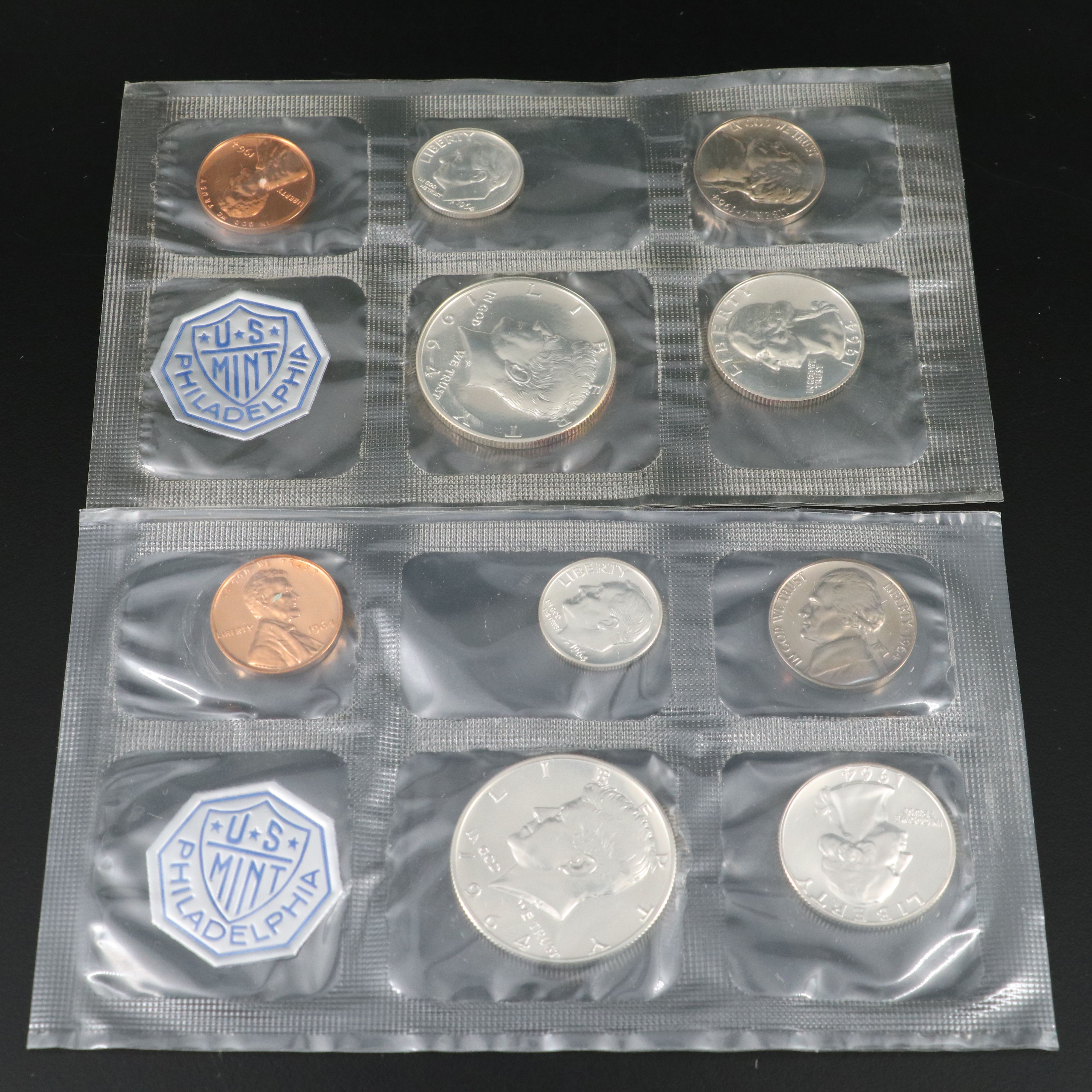 Collection of Four Classic 1964 Silver U.S. Proof Sets