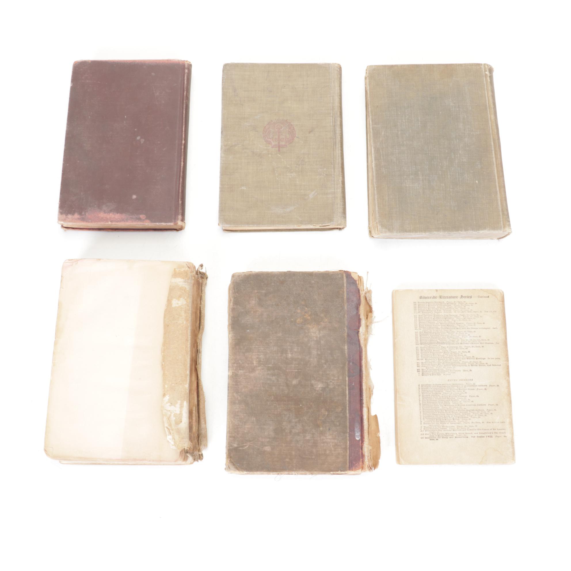 School Book Collection Featuring "Park's English Grammar" by J.G. Park