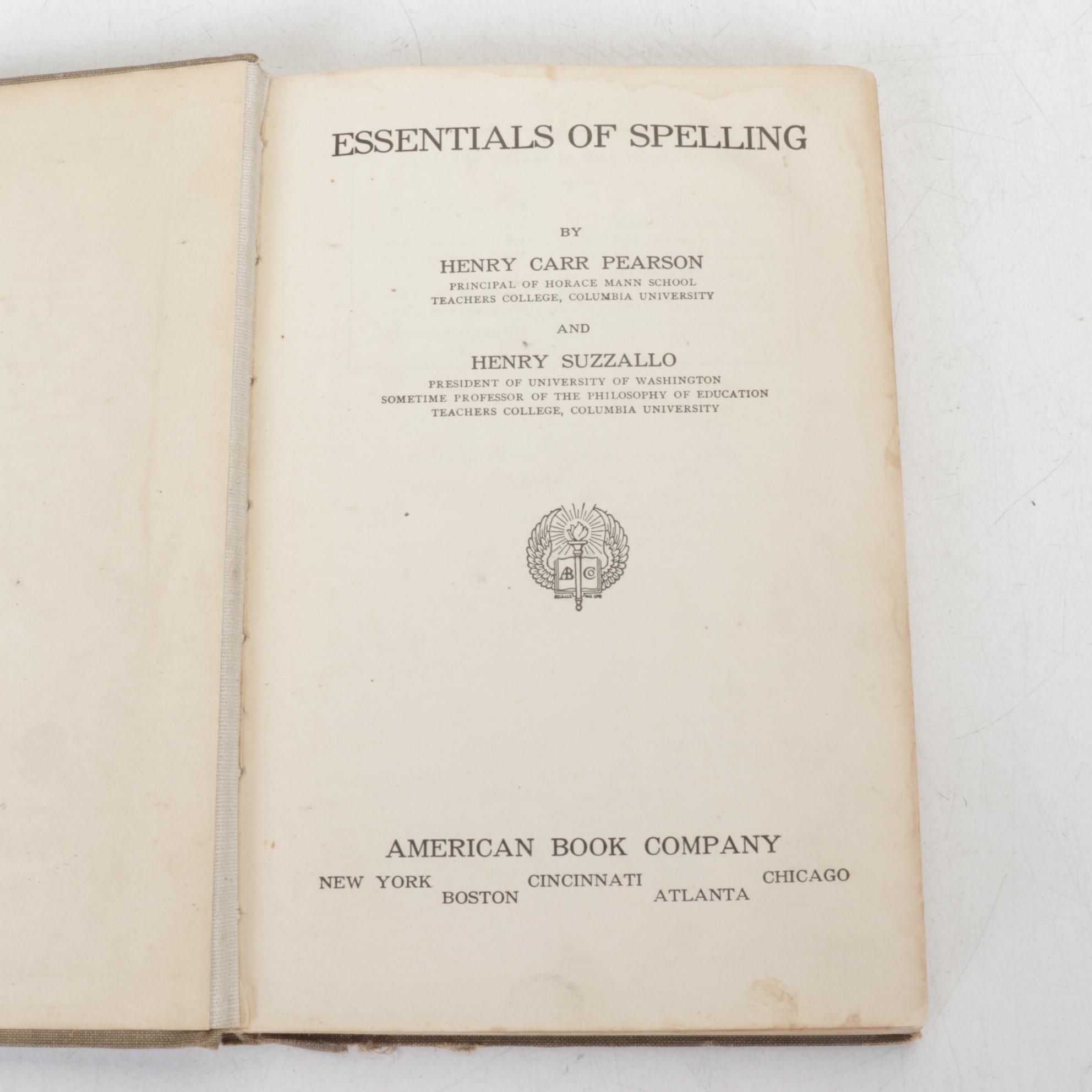 School Book Collection Featuring "Park's English Grammar" by J.G. Park