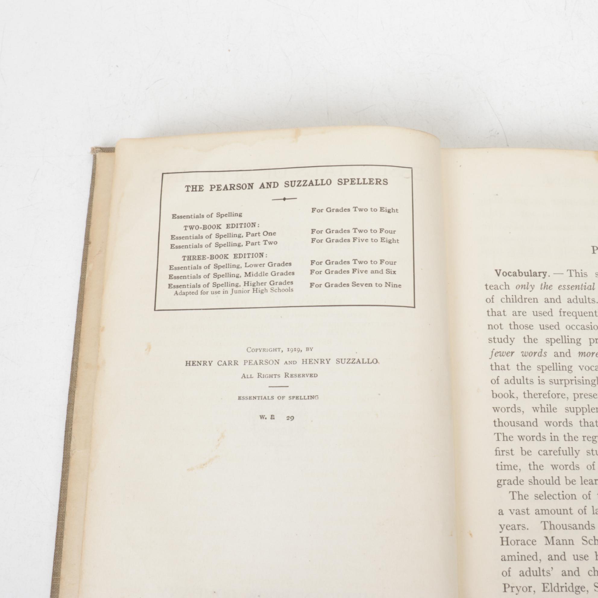 School Book Collection Featuring "Park's English Grammar" by J.G. Park