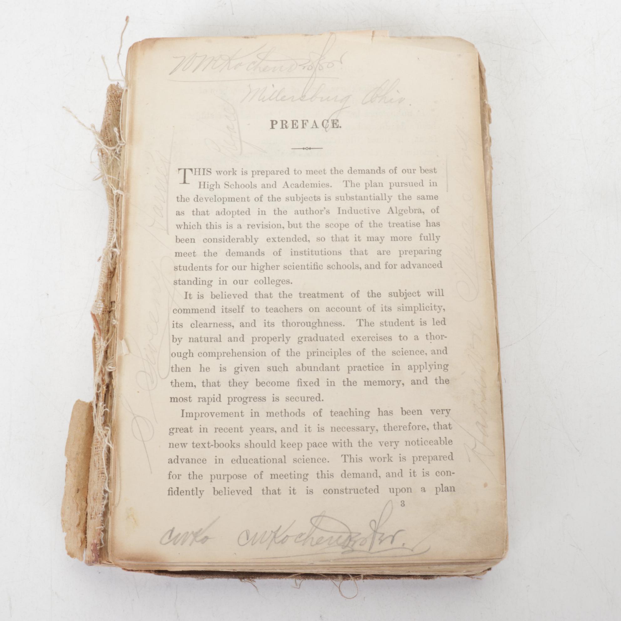 School Book Collection Featuring "Park's English Grammar" by J.G. Park