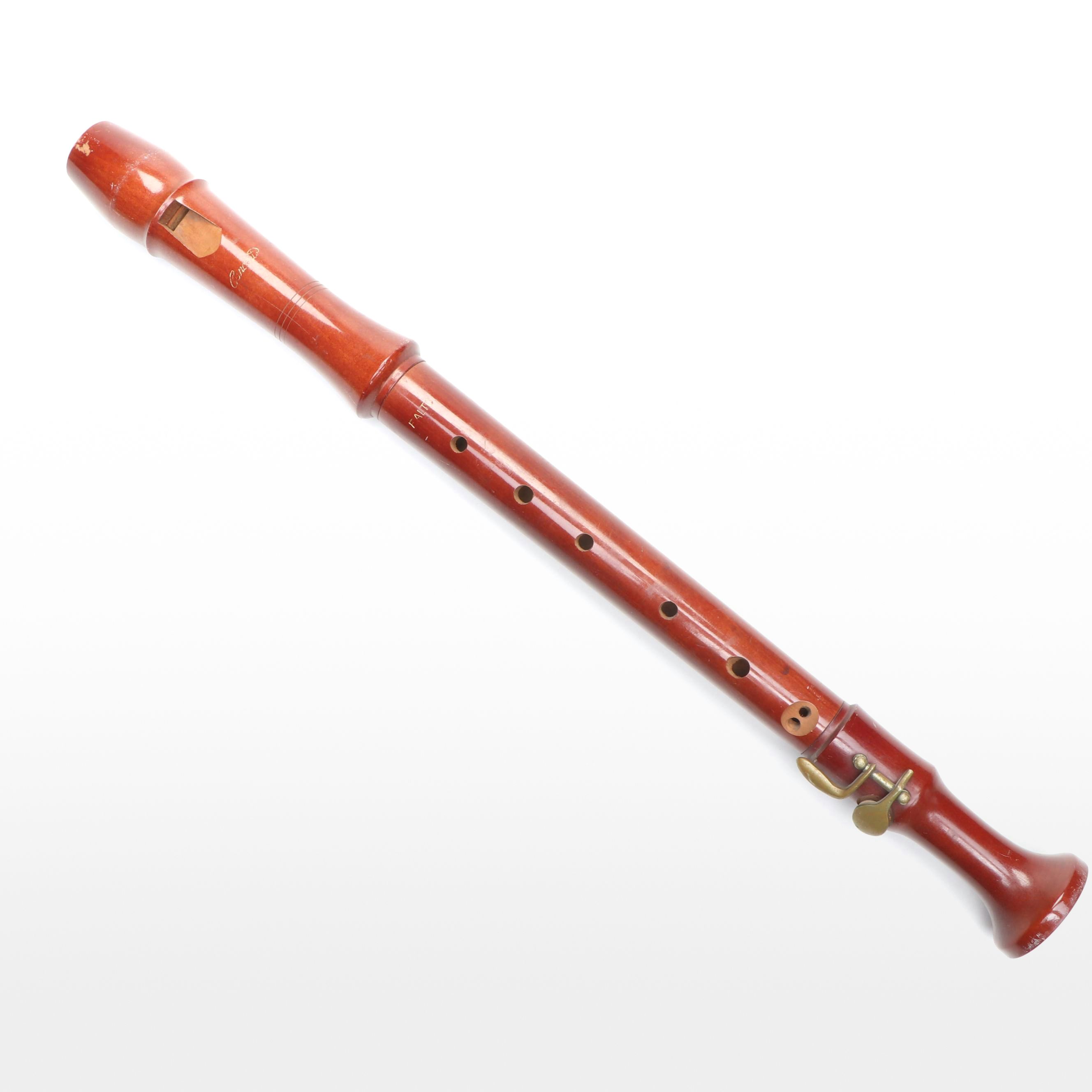 German Wooden Alto Recorder