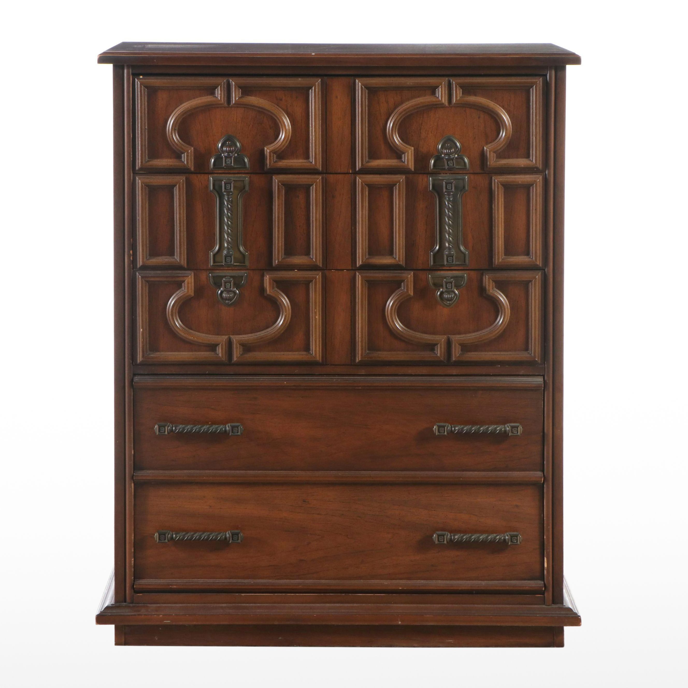 Mediterranean Style Veneered Chest of Drawers