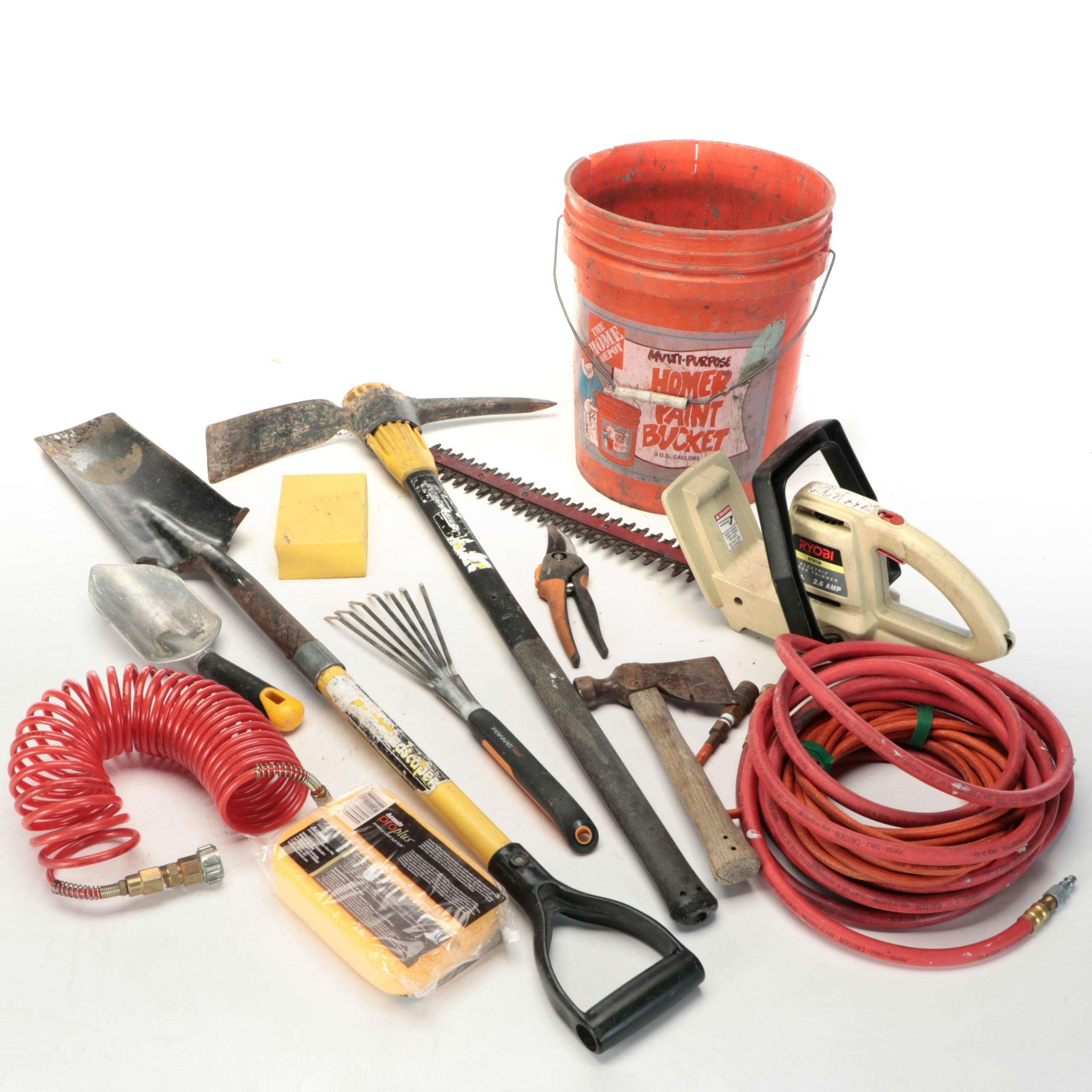 Ryobi HT816r Electric Hedge Trimmer with Hand Garden Tools and More