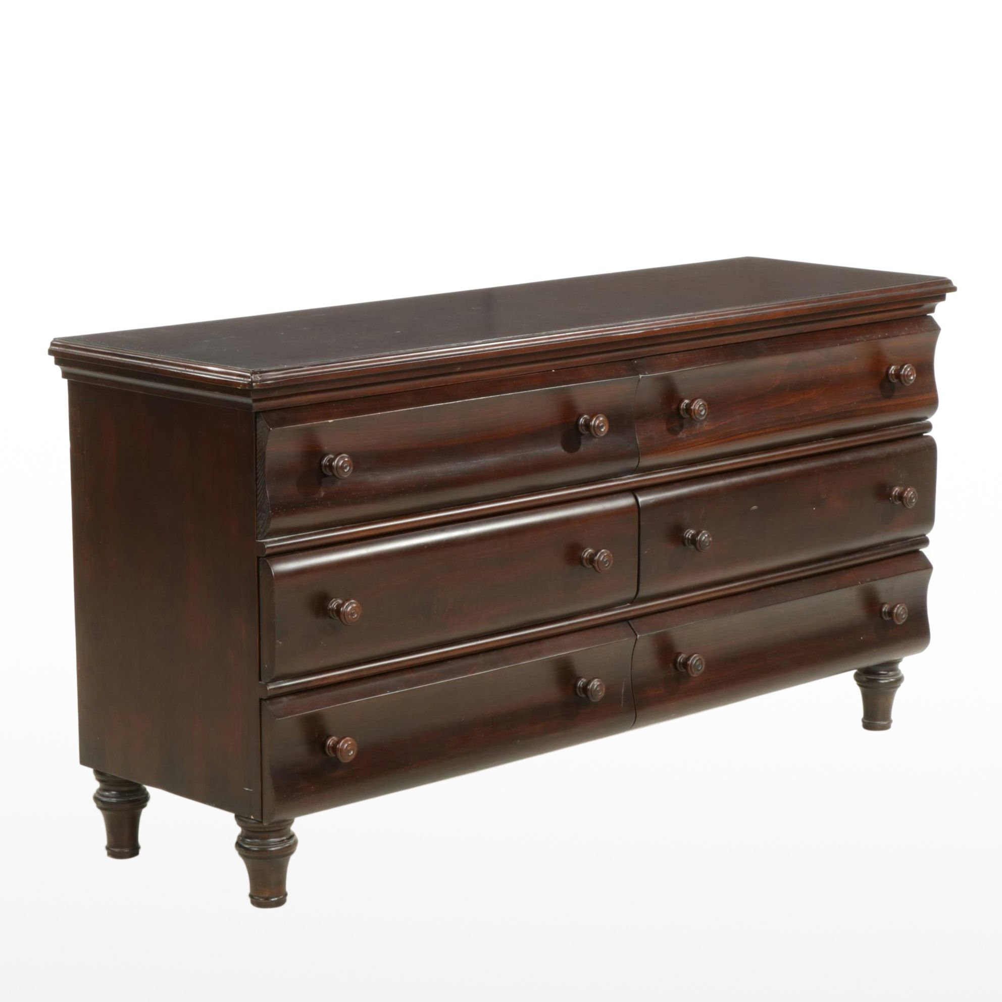 Mahogany Six-Drawer Dresser, Late 20th to 21st Century