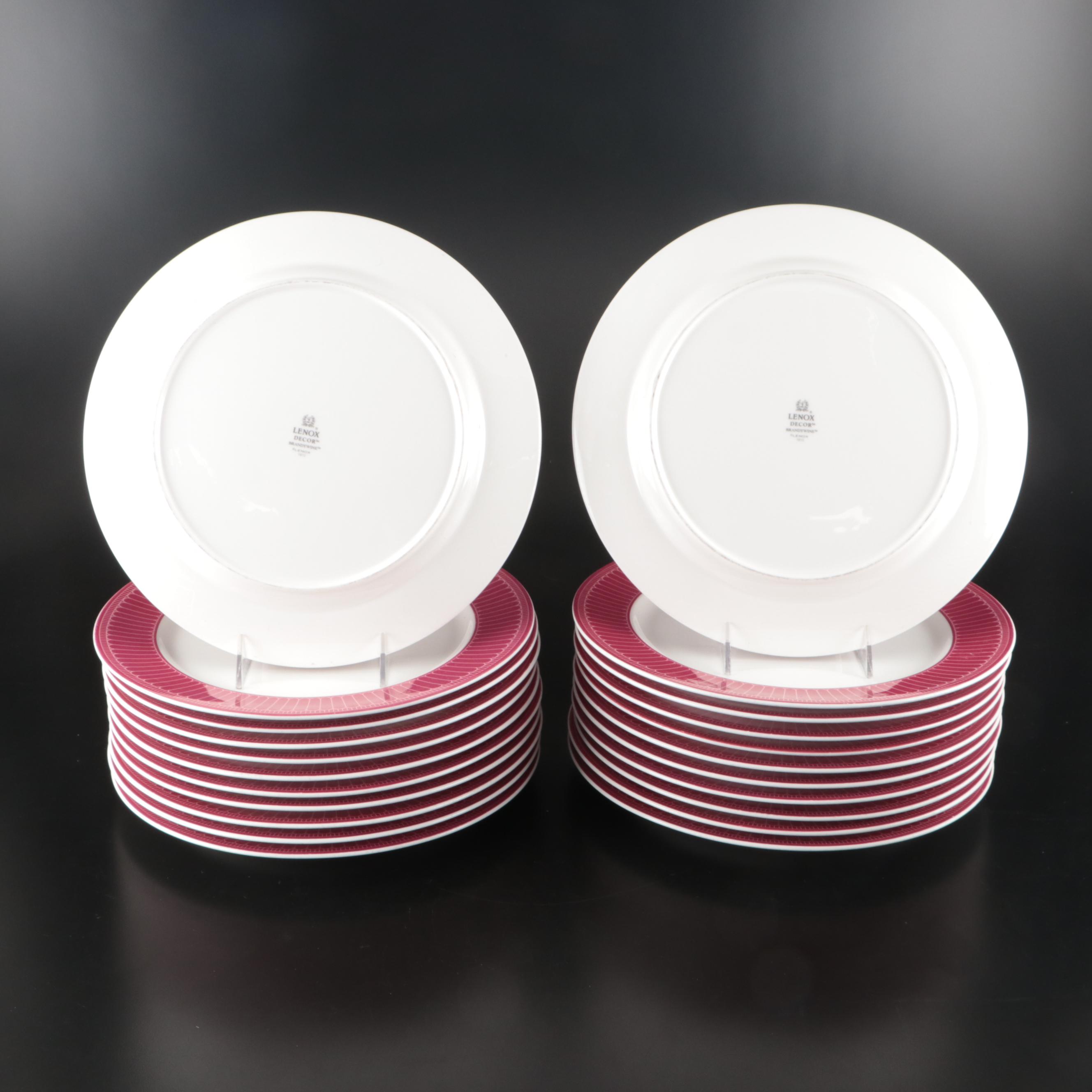 Lenox "Brandywine" and "Rittenhouse Square" Ceramic Dinner Plates