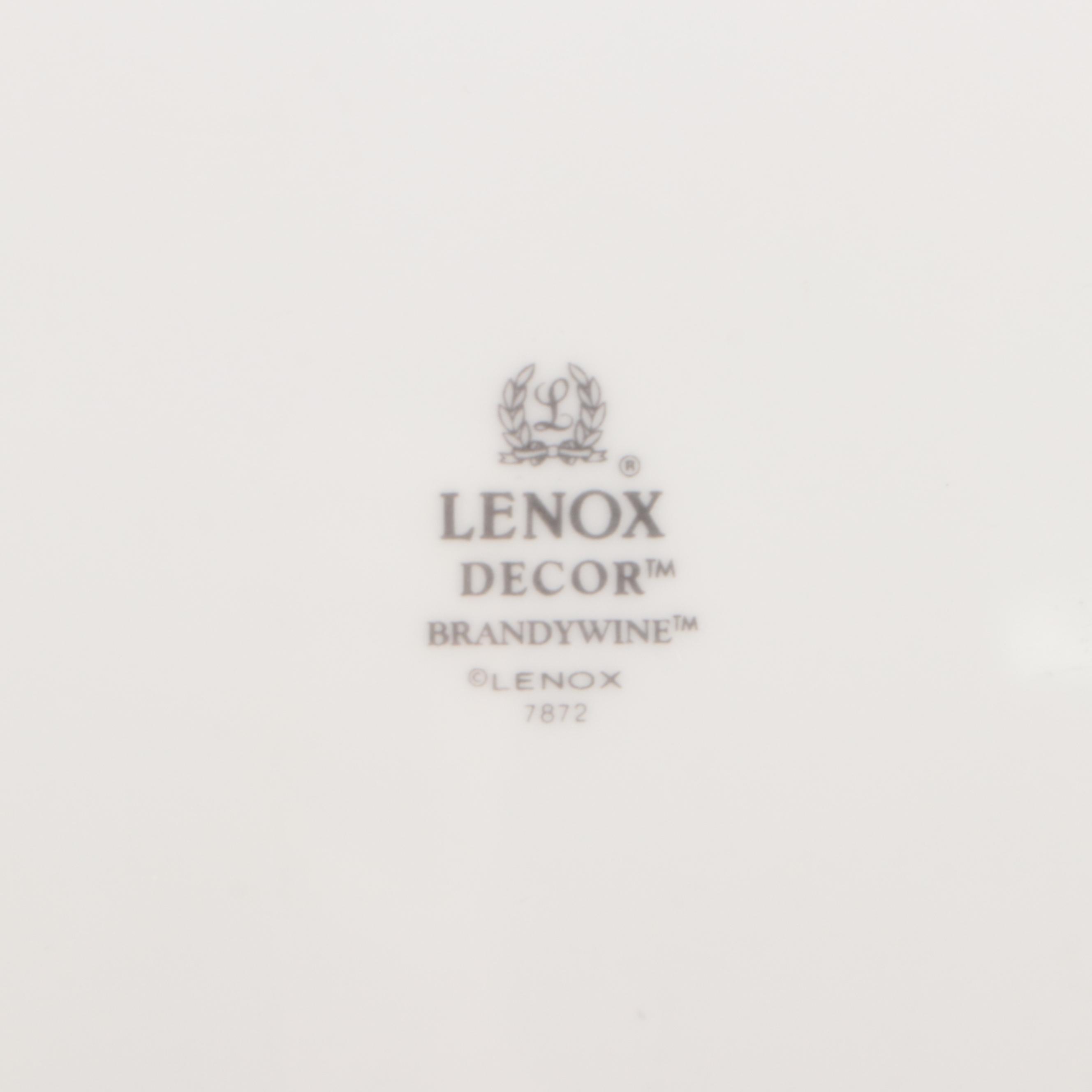 Lenox "Brandywine" and "Rittenhouse Square" Ceramic Dinner Plates