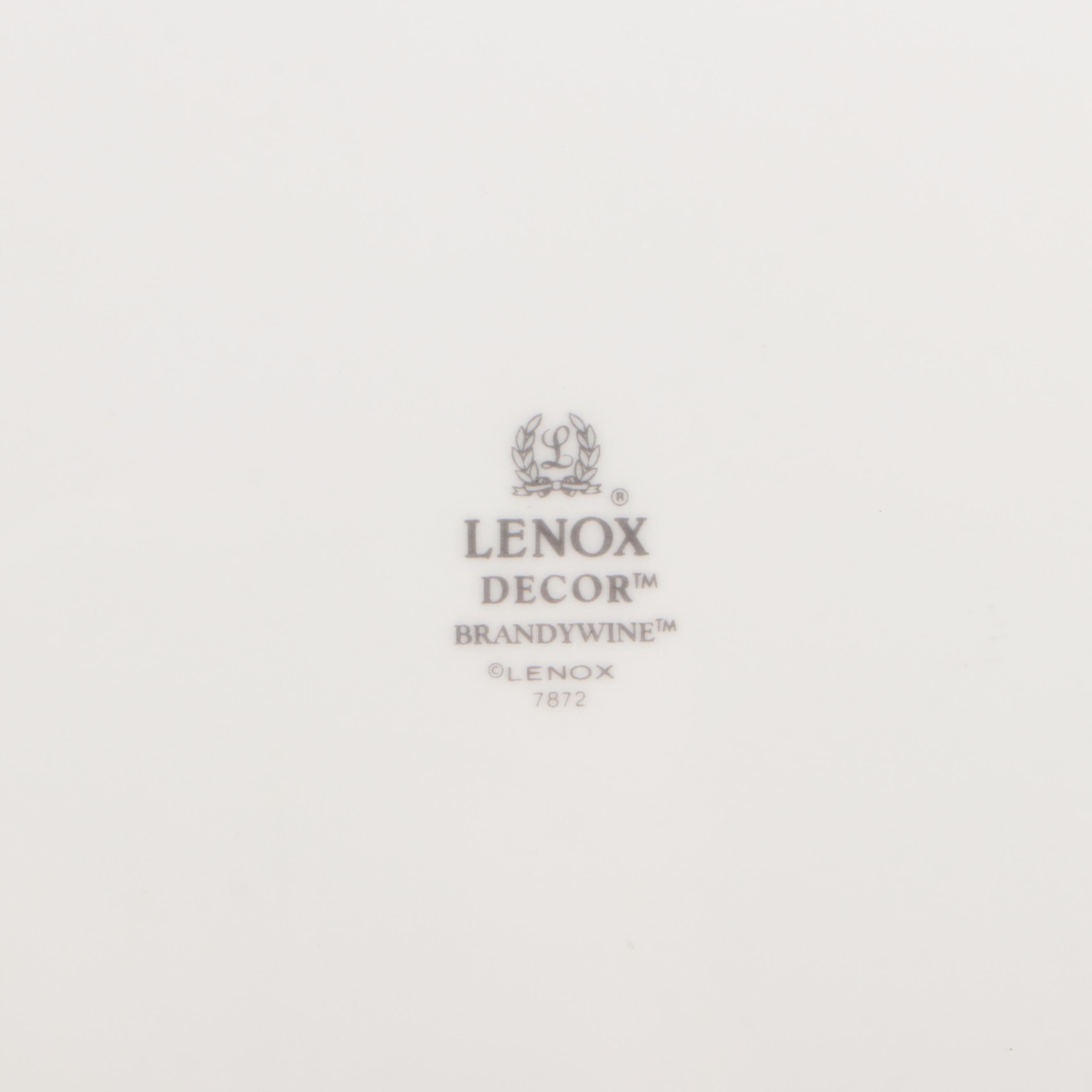 Lenox "Brandywine" and "Rittenhouse Square" Ceramic Dinner Plates