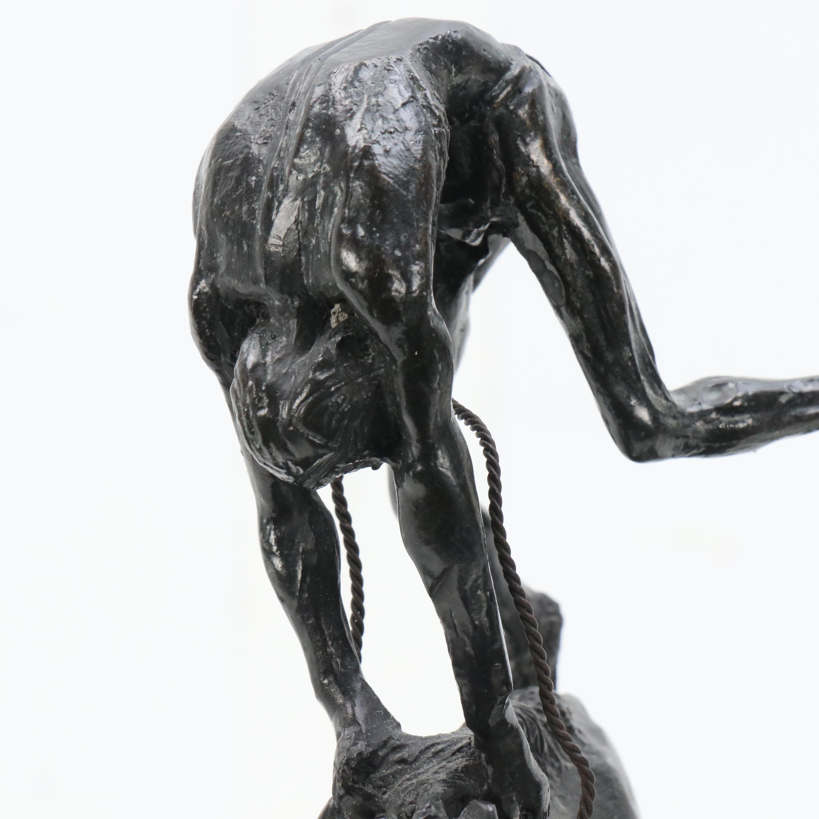 After Frederic Remington Bronze Sculpture "Buffalo Horse"