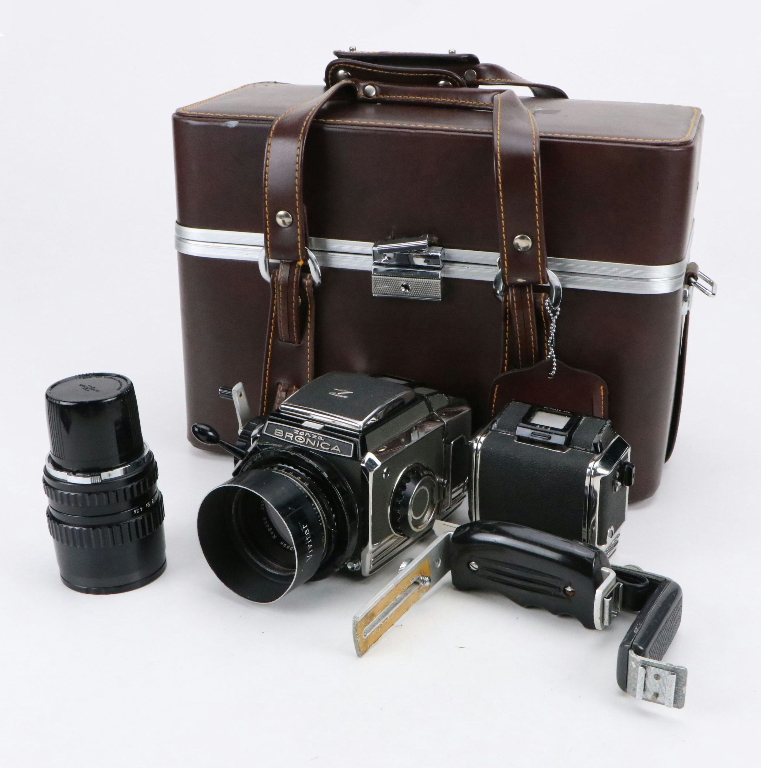 Zenza Bronica Medium Format Film Camera with Lens and Other Accessories