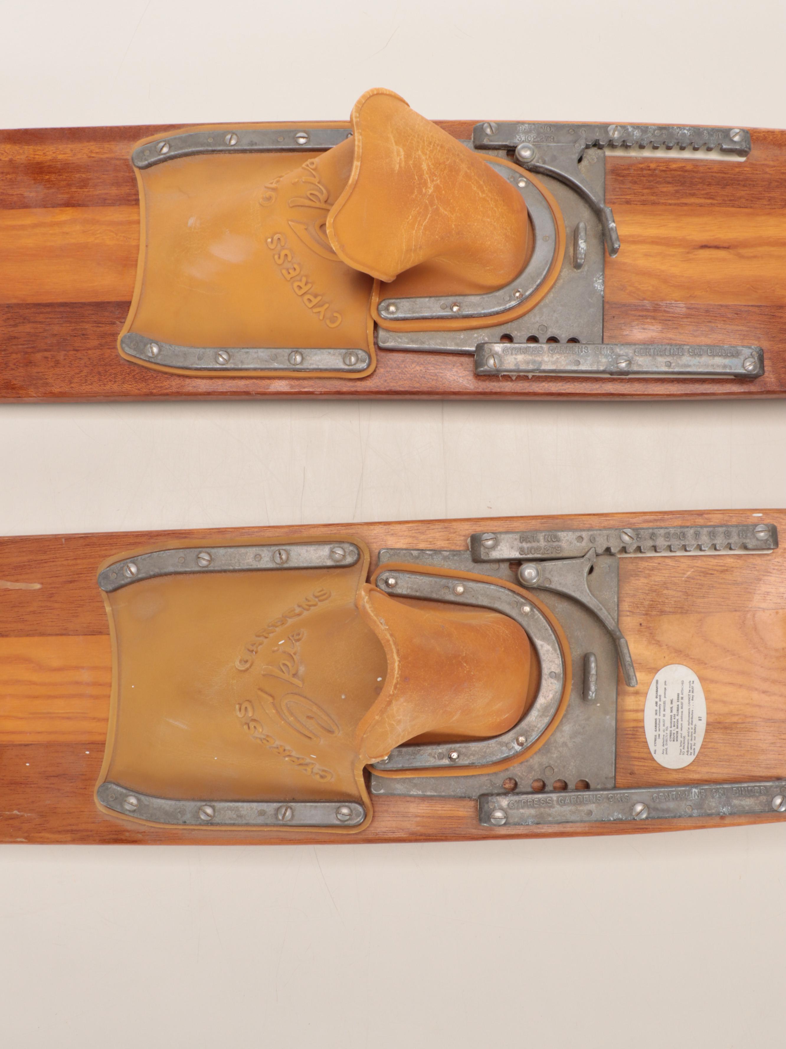 Cypress Gardens Skis Dick Pope Jr. Wooden Water Skis, Mid-20th Century